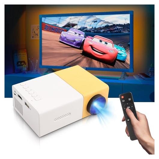 Proyector LED Mini Cuifati 1080P HD Portátil para Cine en Casa
