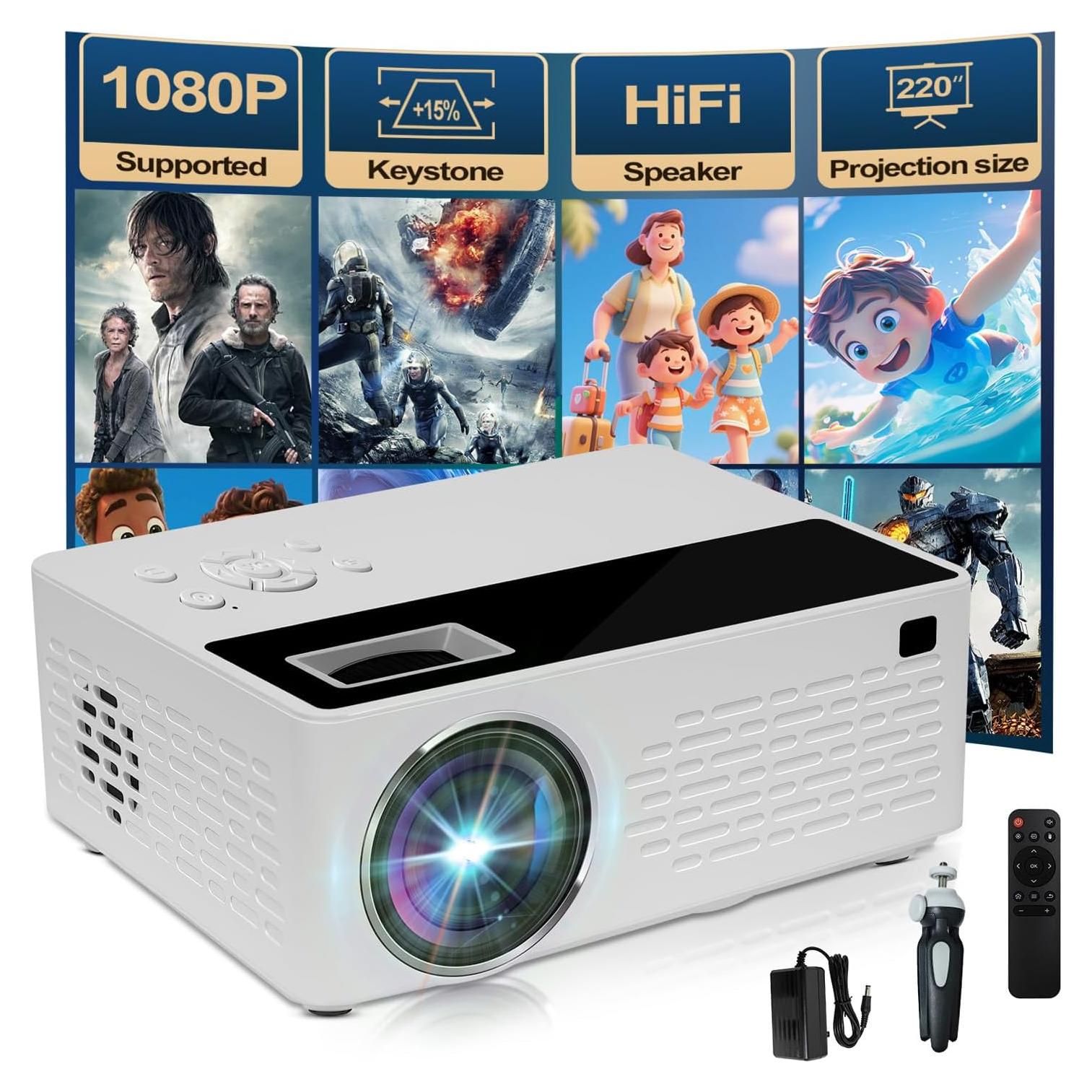 Proyector portátil Geylnxng J12c Pro 4K Full HD con altavoz