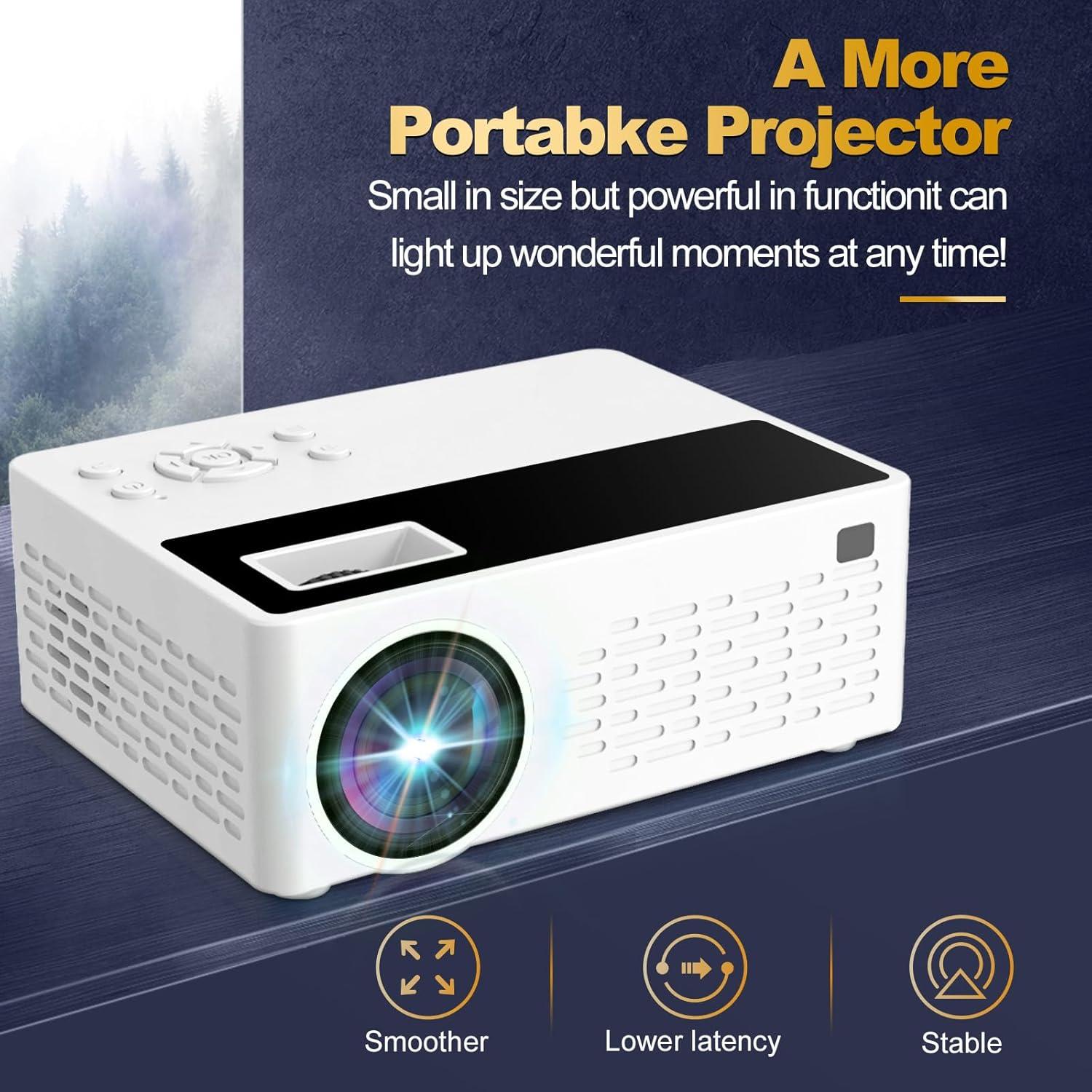 Proyector portátil Geylnxng J12c Pro 4K Full HD con altavoz