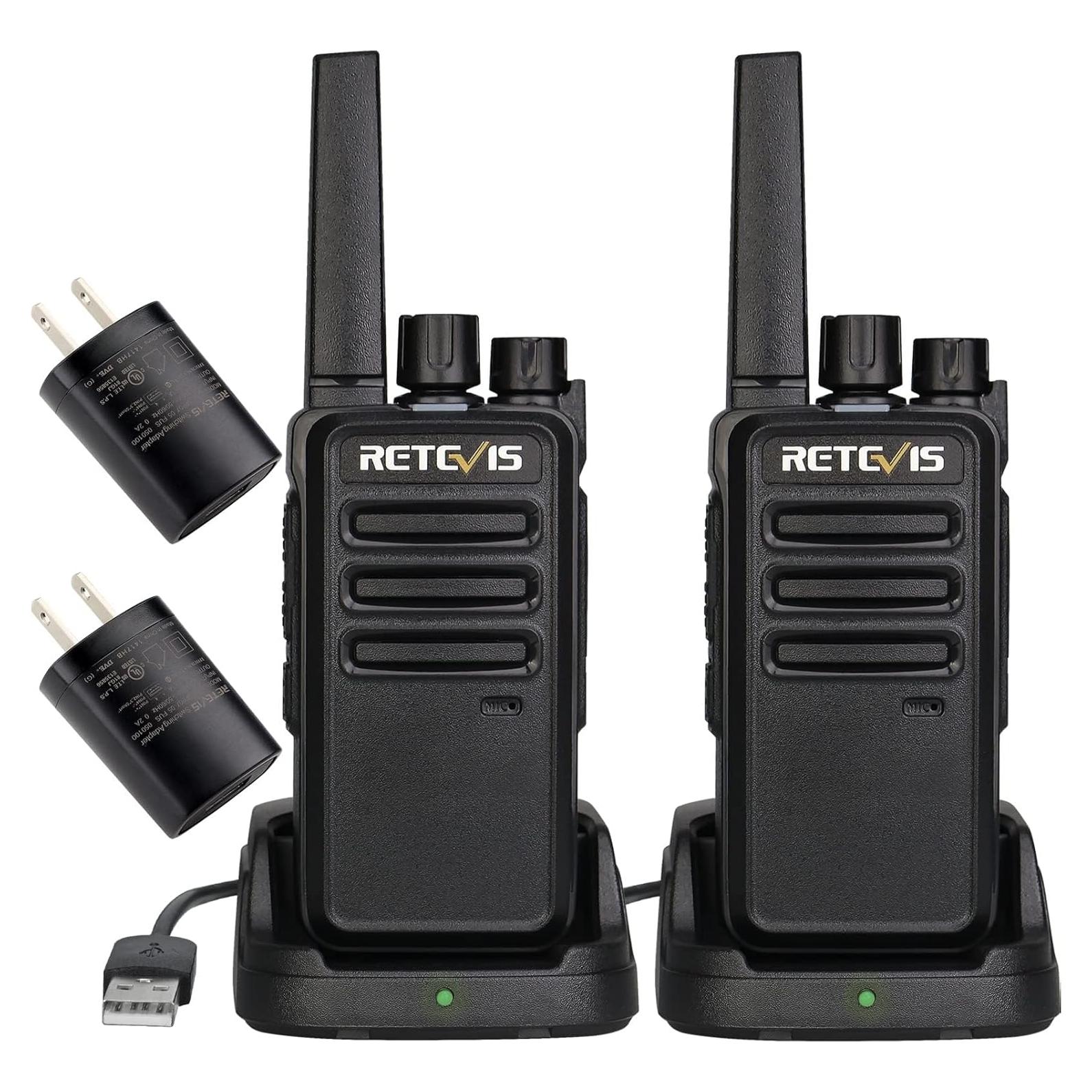 Walkie Talkies Retevis RT68 Recargables FRS 2 Paquete