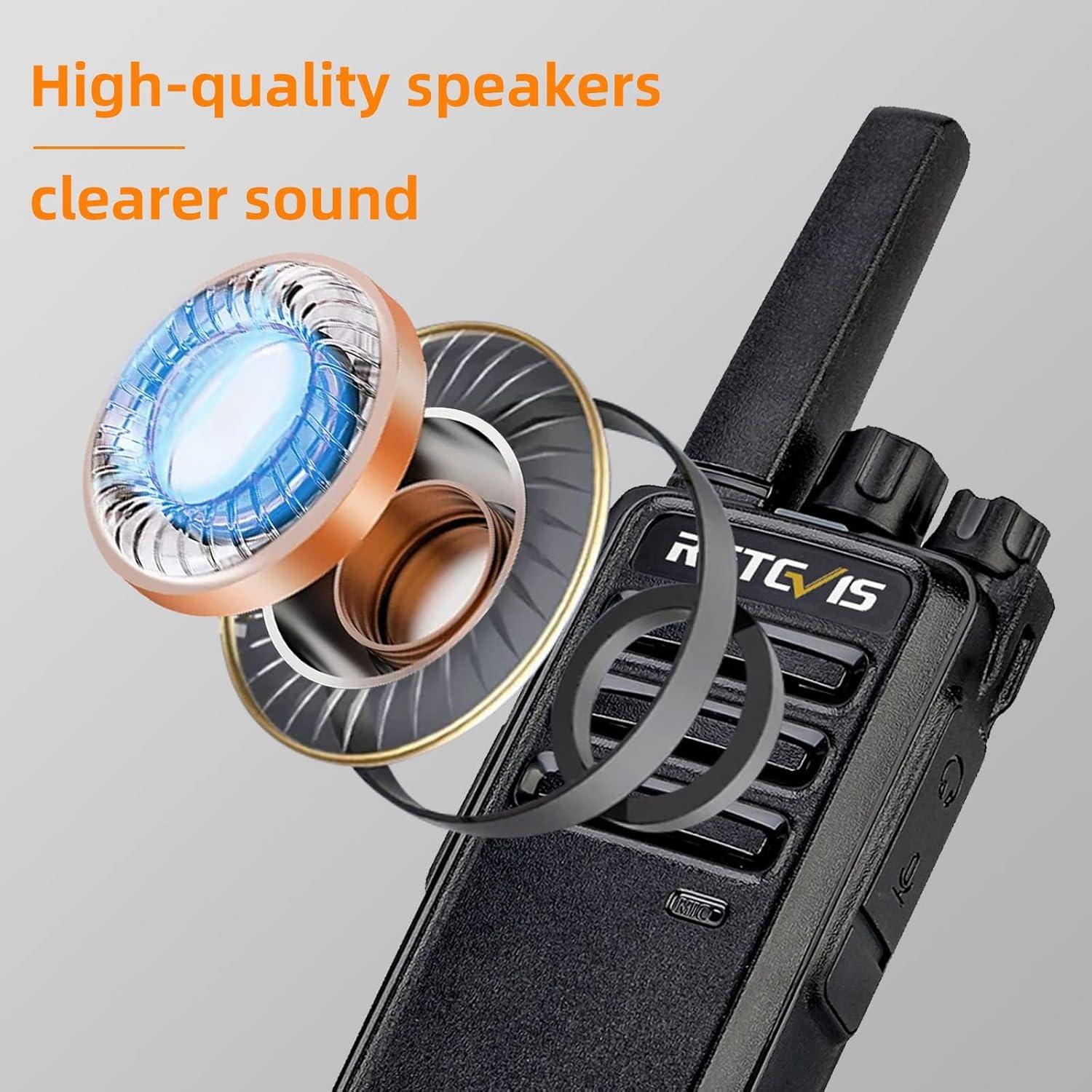 Walkie Talkies Retevis RT68 Recargables FRS 2 Paquete
