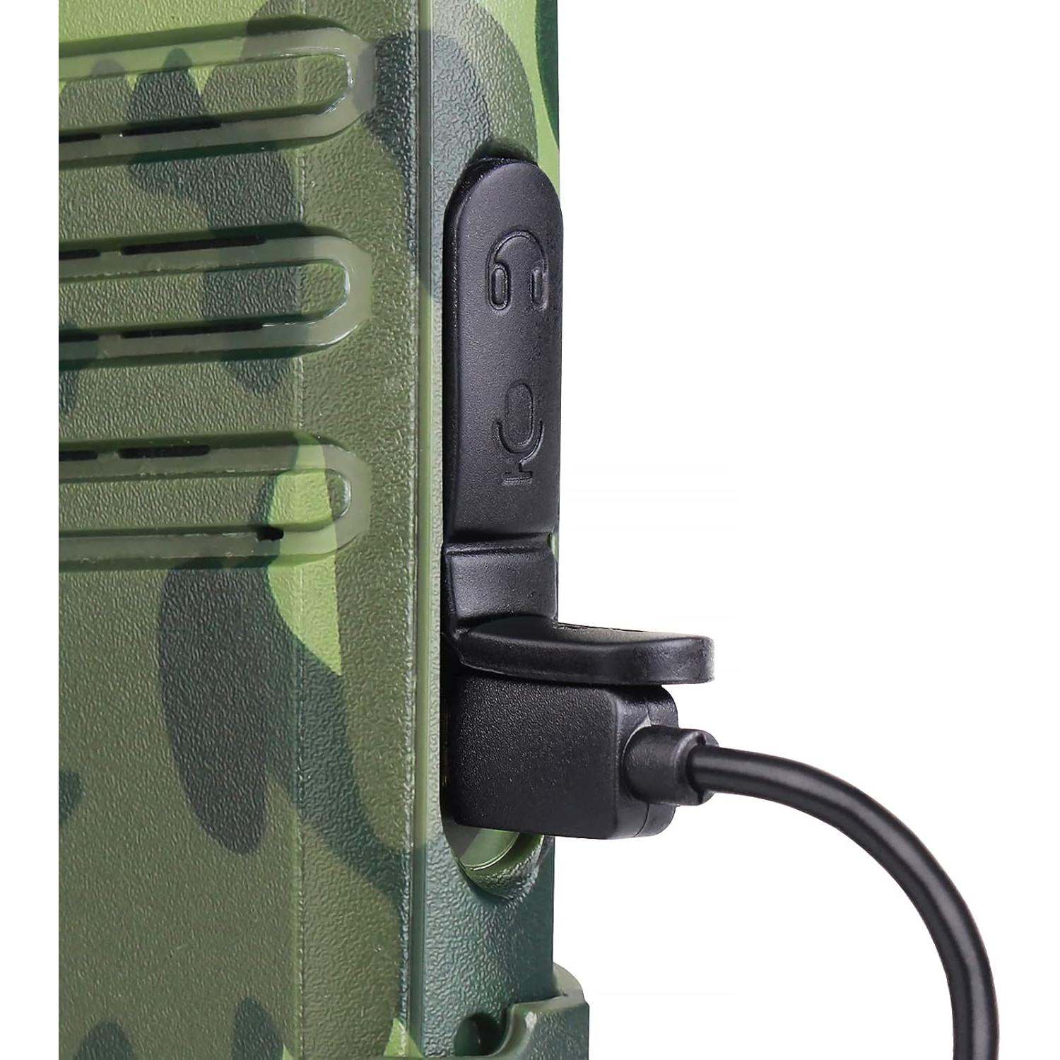 Walkie Talkies Retevis RT22 Recargables 4 Unidades Camuflaje