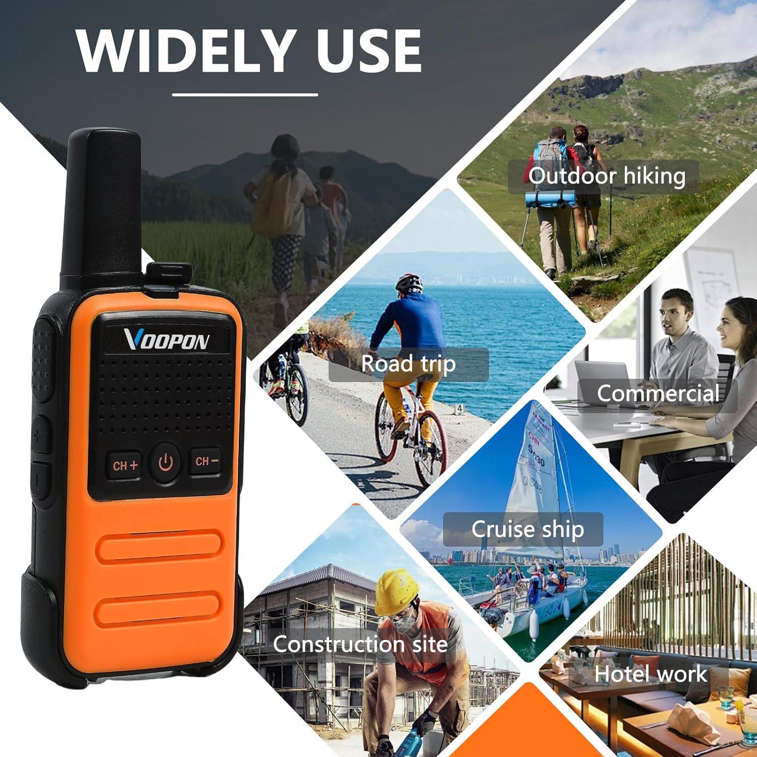 Walkie Talkies Voopon C56TB Recargables 2 Unidades Largo Alcance