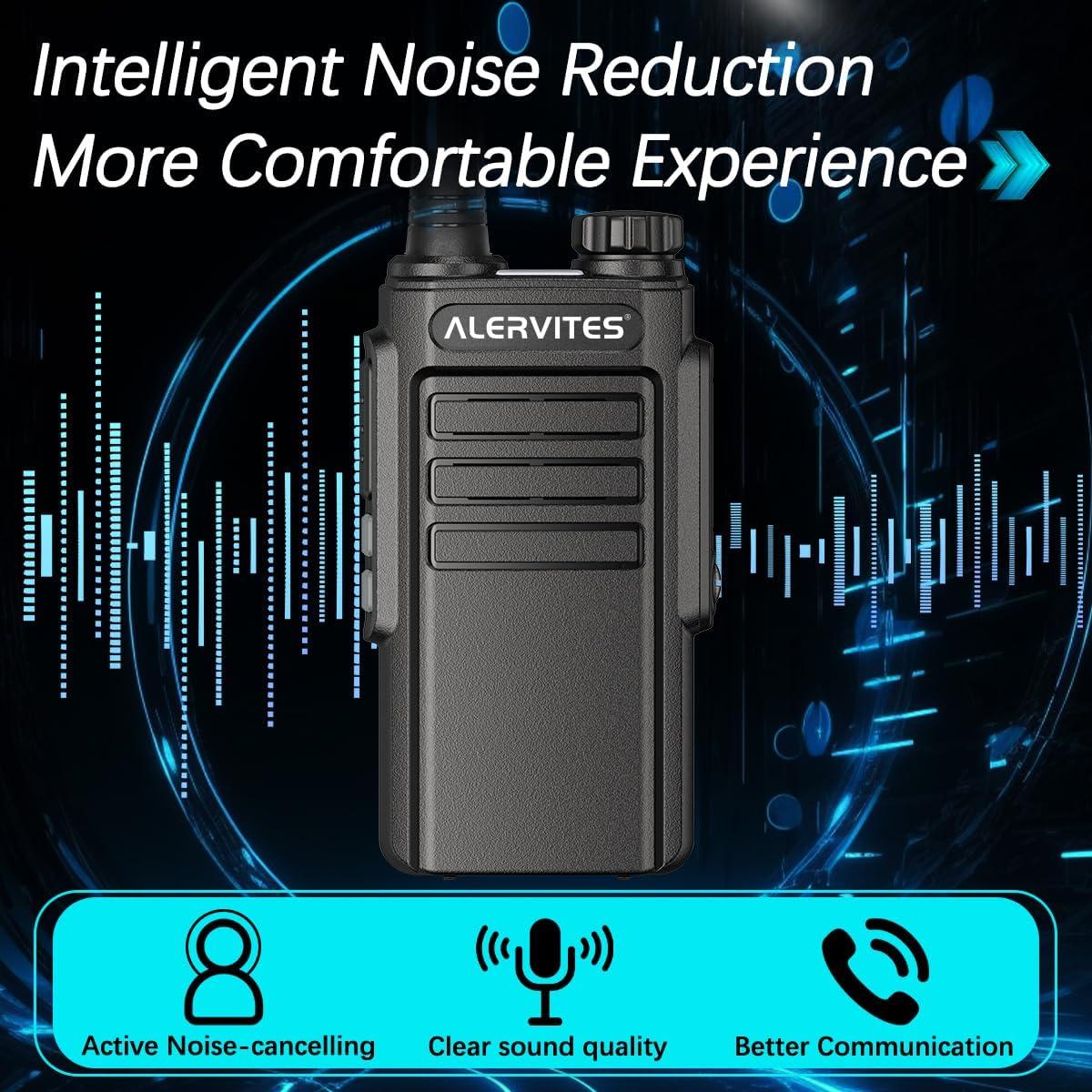 Walkie Talkies Recargables ALERVITES AT-WP31D 2Pack UHF 8km