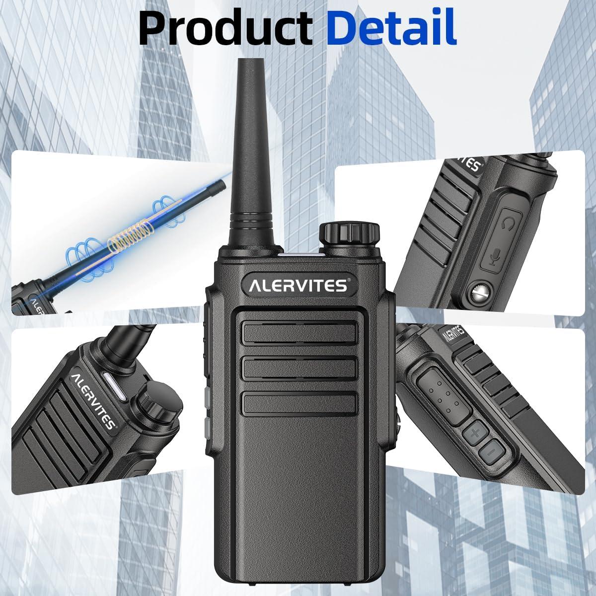 Walkie Talkies Recargables ALERVITES AT-WP31D 2Pack UHF 8km