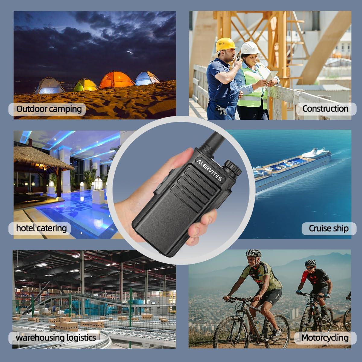 Walkie Talkies Recargables ALERVITES AT-WP31D 2Pack UHF 8km