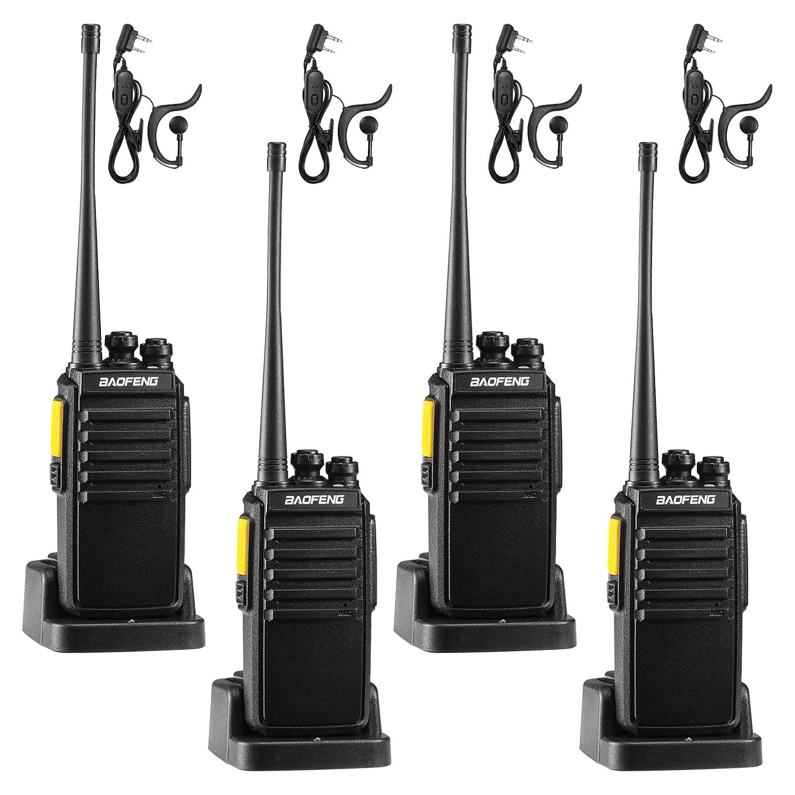 Walkie Talkies BAOFENG V1D UHF 4 Paquetes con Batería USB-C