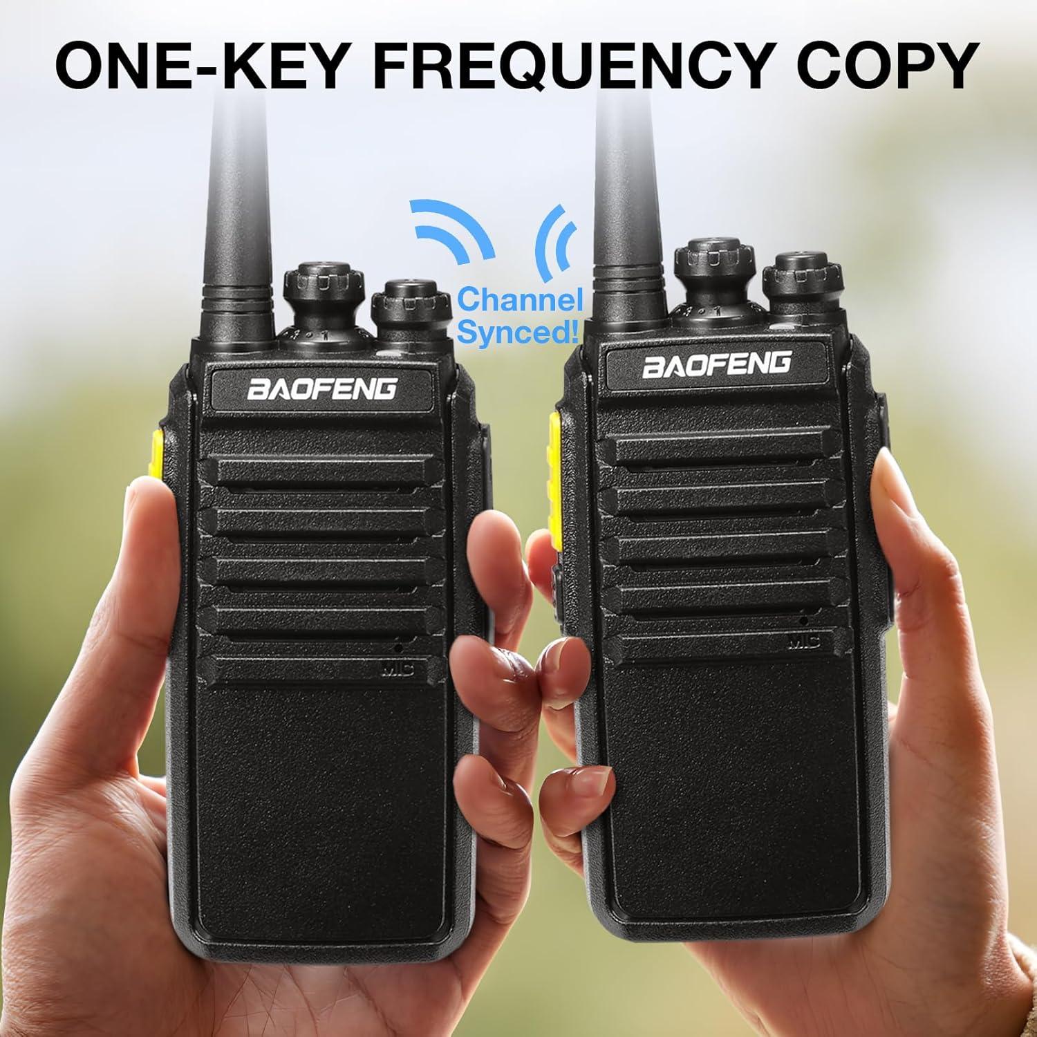 Walkie Talkies BAOFENG V1D UHF 4 Paquetes con Batería USB-C