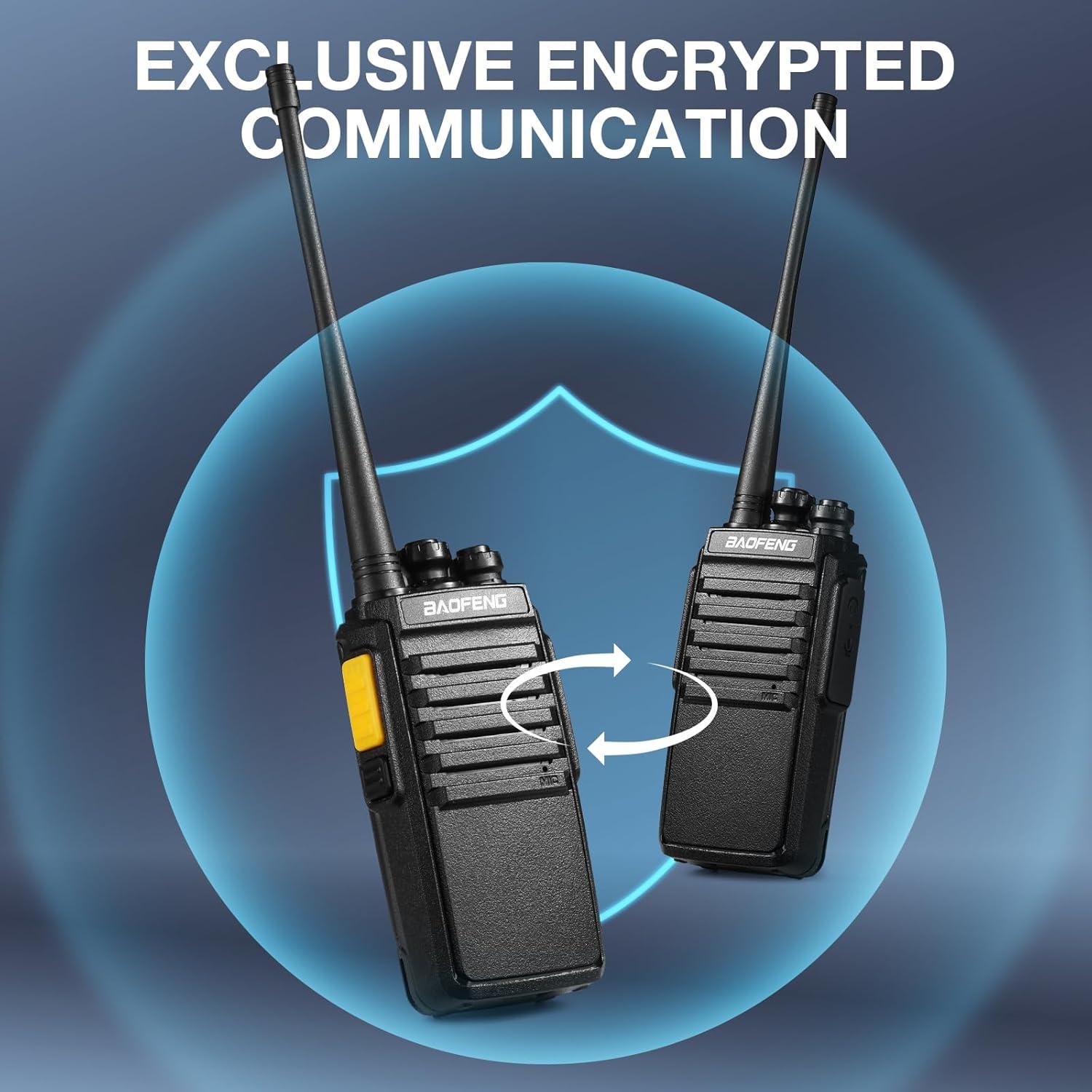 Walkie Talkies BAOFENG V1D UHF 4 Paquetes con Batería USB-C