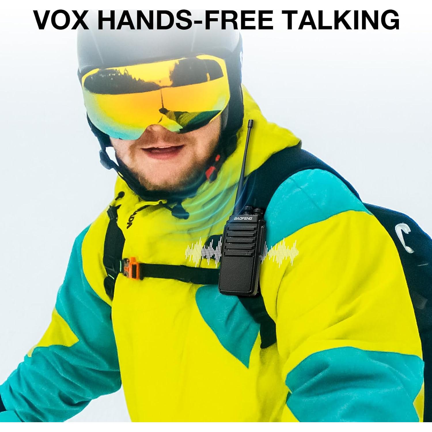 Walkie Talkies BAOFENG V1D UHF 4 Paquetes con Batería USB-C