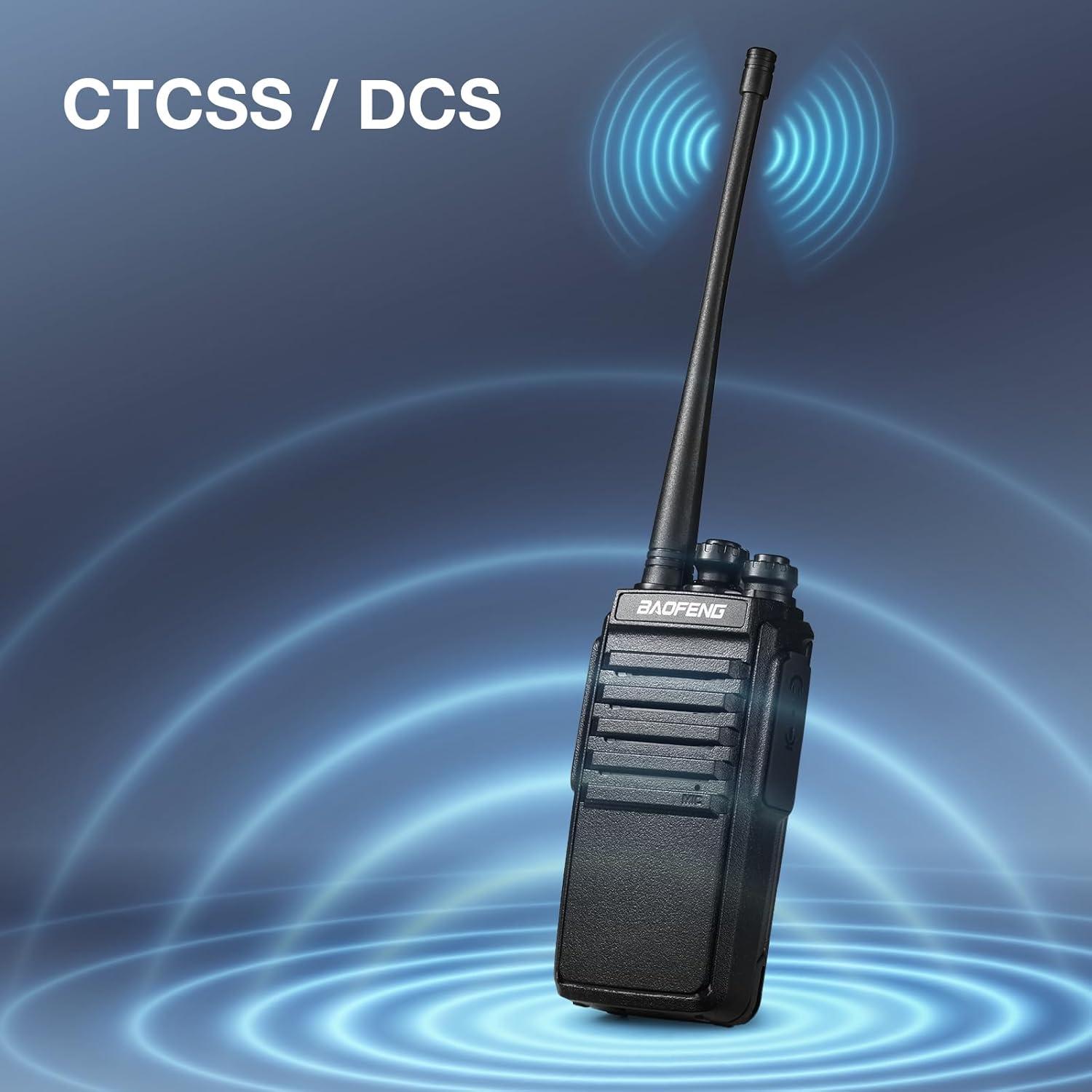 Walkie Talkies BAOFENG V1D UHF 4 Paquetes con Batería USB-C