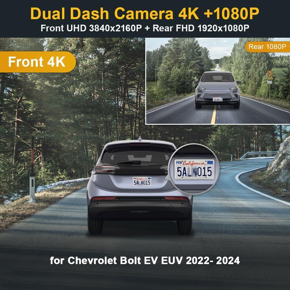 Cámara de Salpicadero FITCAMX HD2-4267 4K/1080P para Chevy Bolt