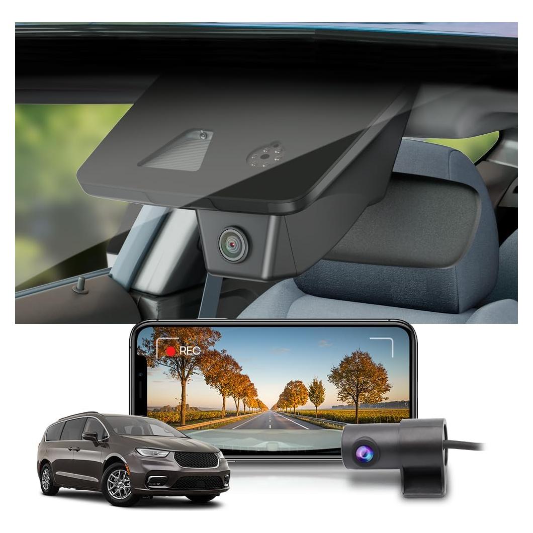 Cámara de Salpicadero Fitcamx HD 4K Frontal + 1080P Trasera