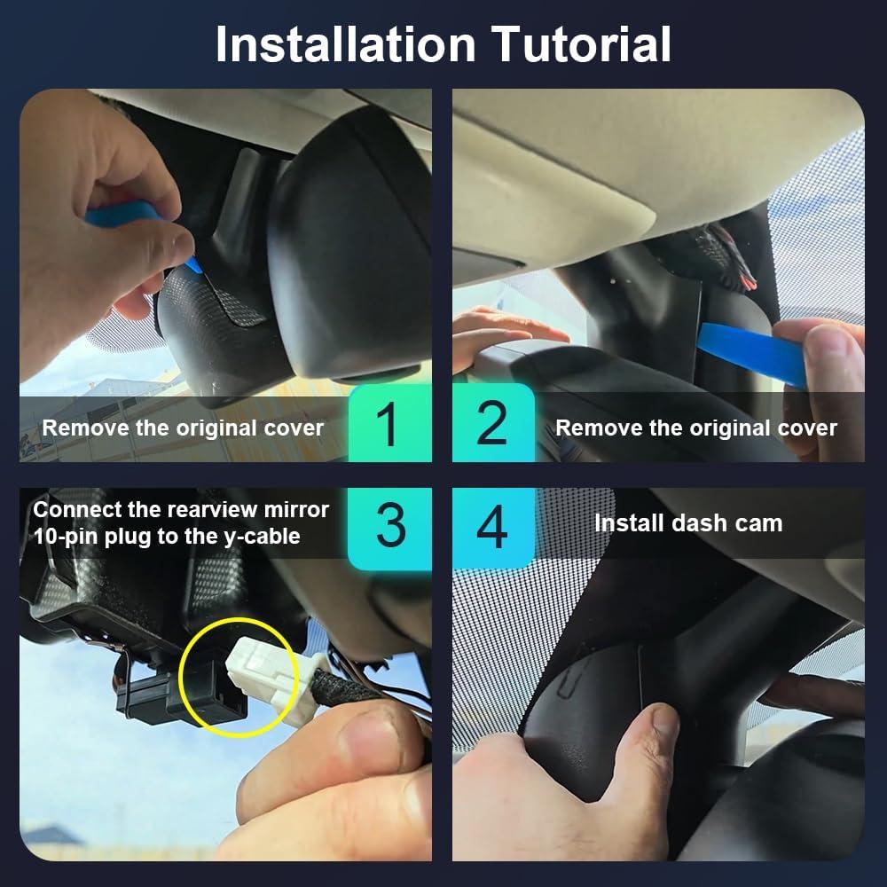 Cámara de Salpicadero Fitcamx HD 4K Frontal + 1080P Trasera