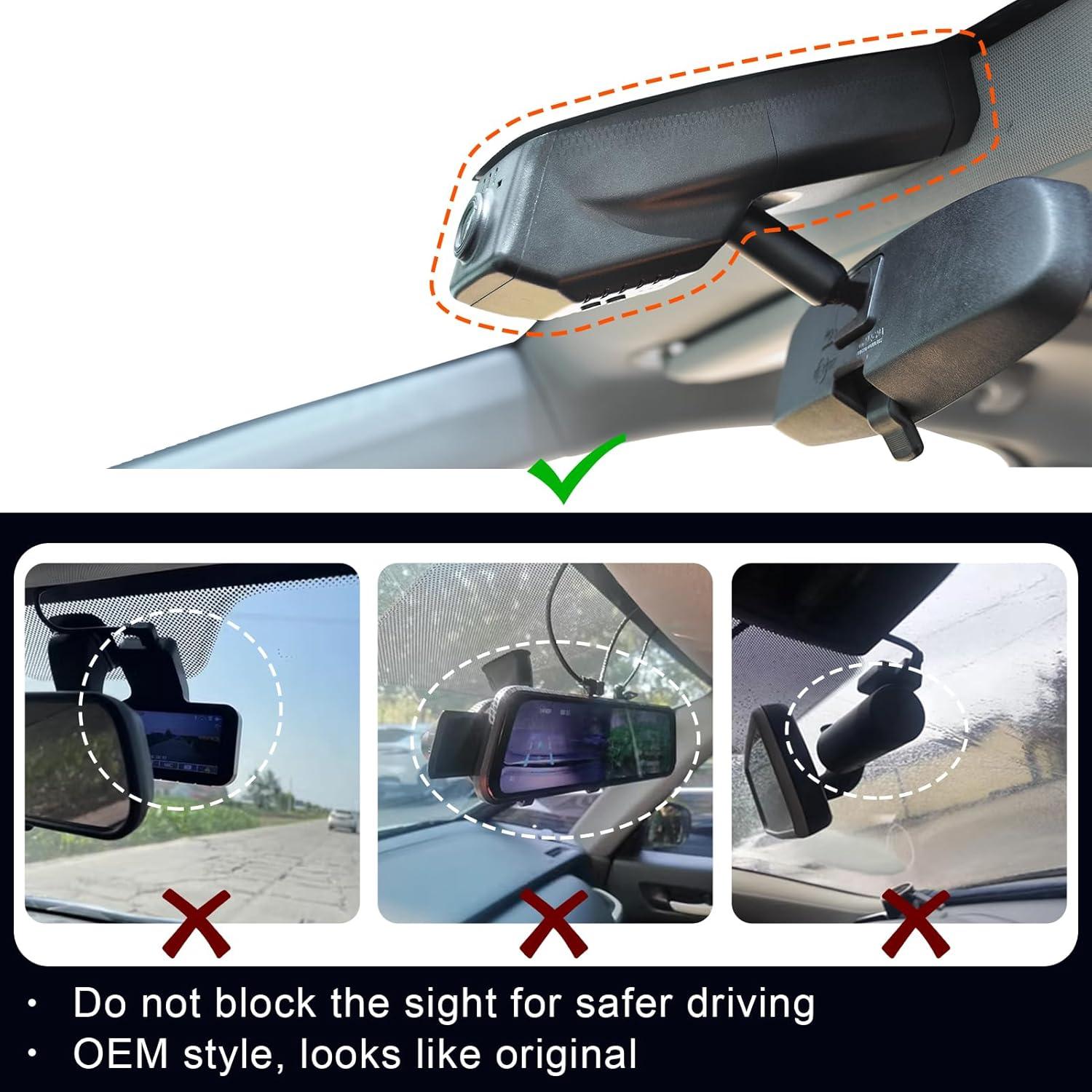 Cámara Dash 4K Delantera y 1080p Trasera Mangoal para GMC Terrain 2018-2024