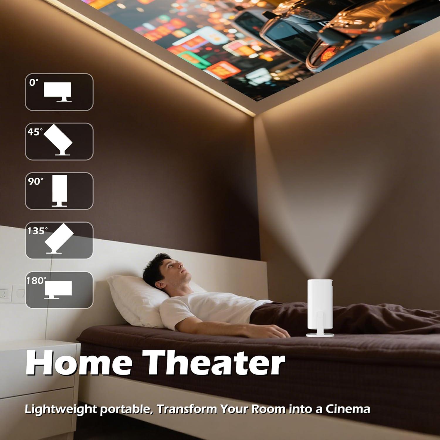 Mini Proyector Portátil WellSonic P30 Pro 4K WiFi Bluetooth