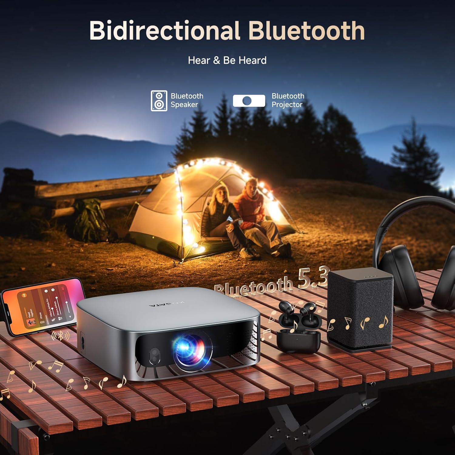 Proyector Kogata GC355 4K Corta Distancia WiFi Bluetooth 1200ANSI