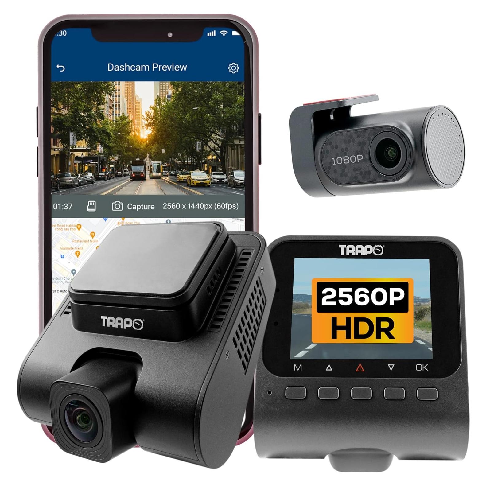 Cámara Dash Trapo S650 Doble Lente 2K HDR GPS Wi-Fi