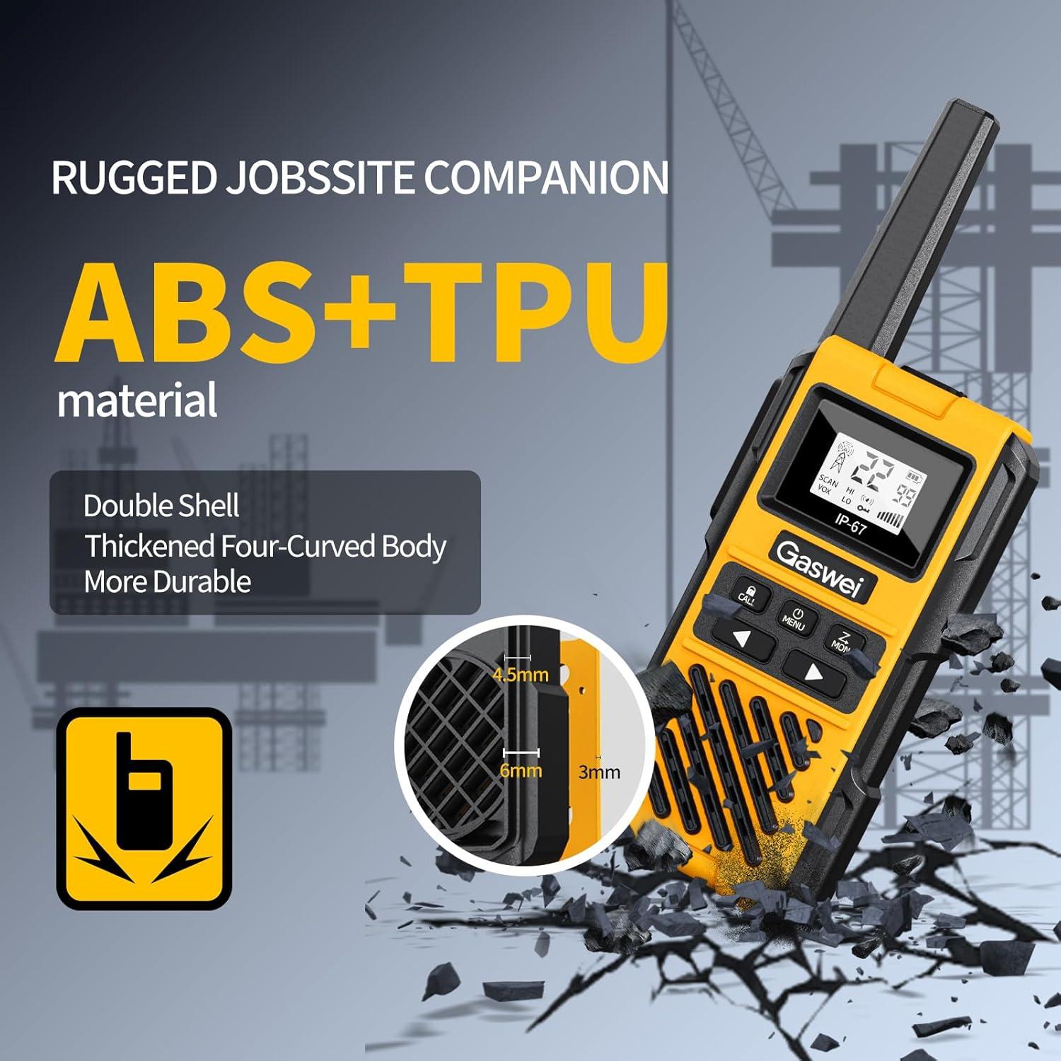 Walkie Talkies Gaswei G1pro IP67 Flotantes 4 Unidades