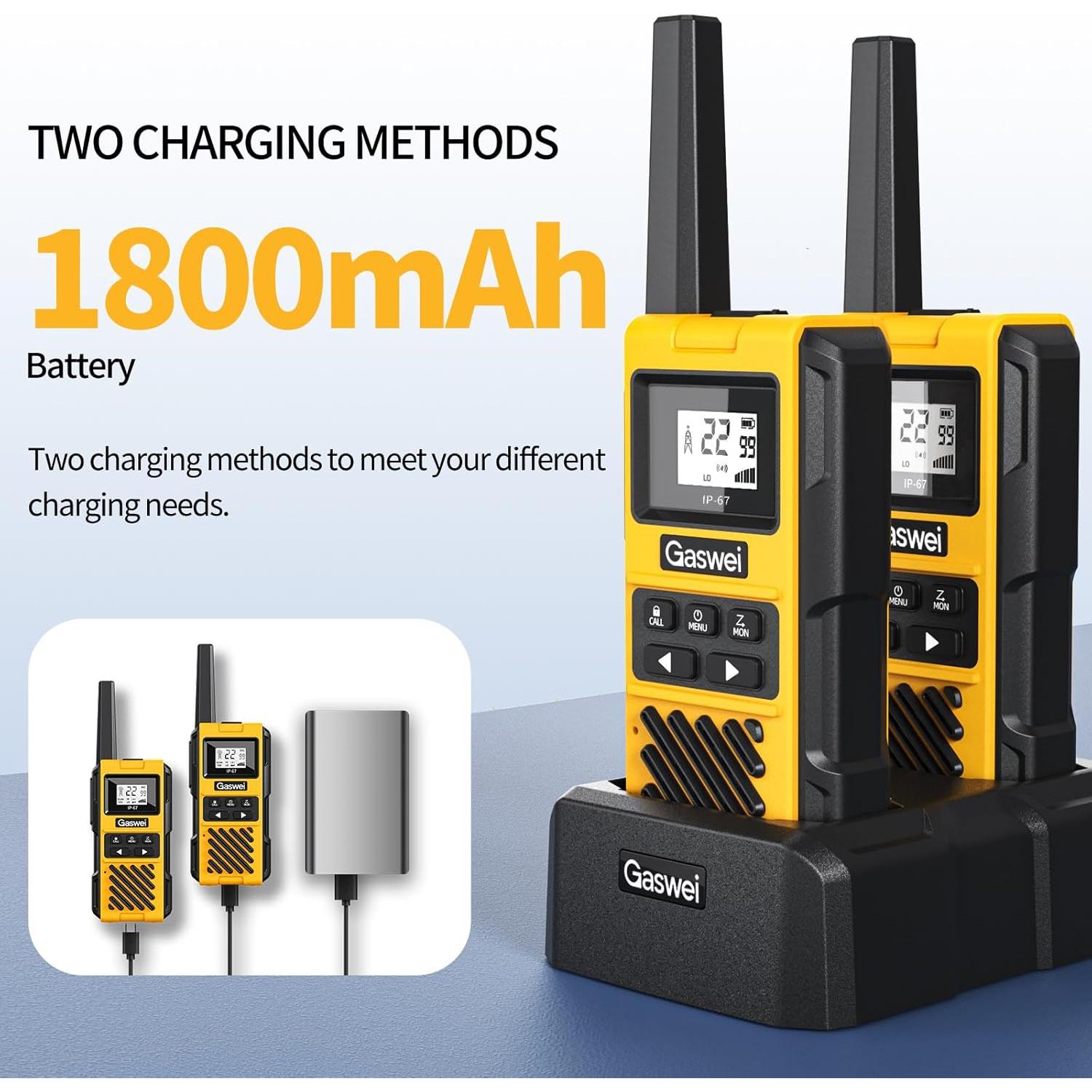 Walkie Talkies Gaswei G1pro IP67 Flotantes 4 Unidades