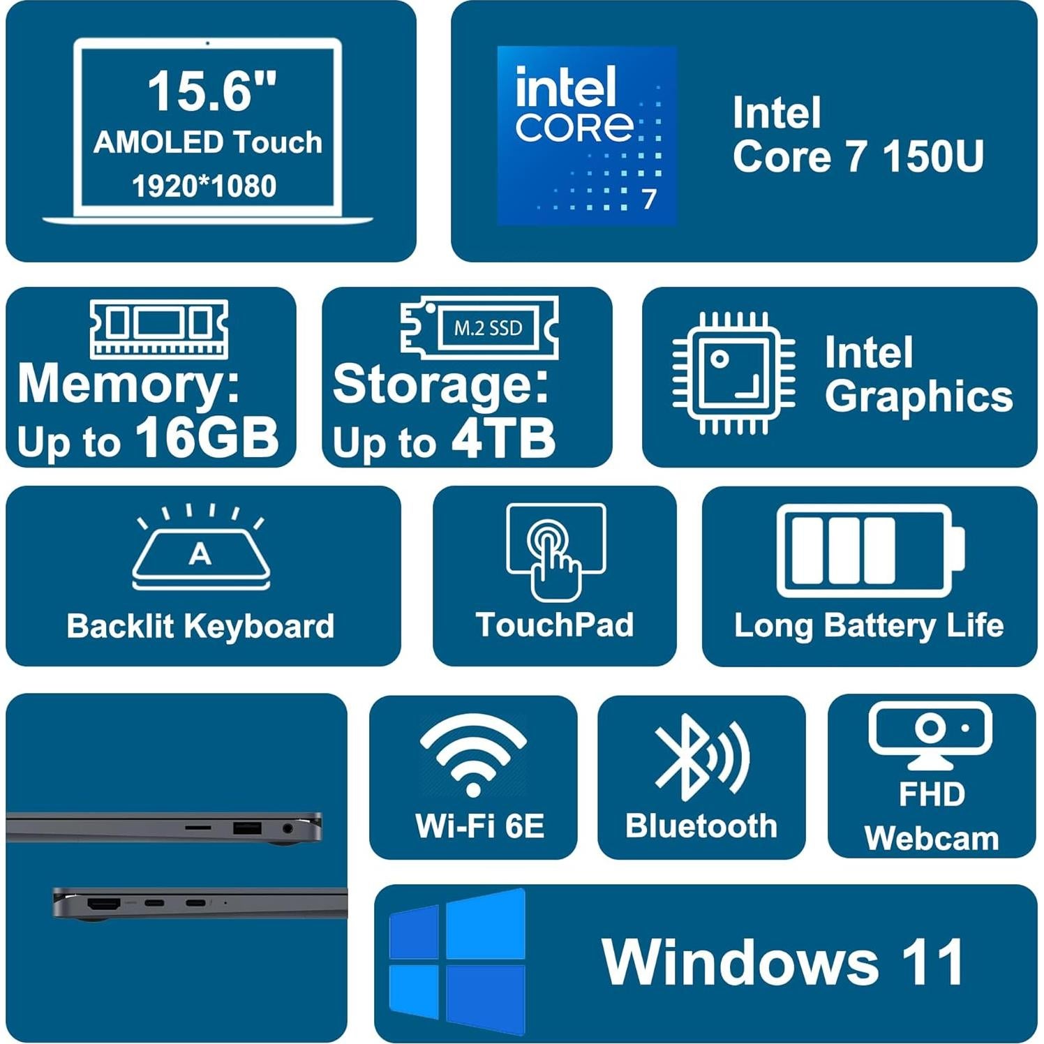 Laptop 2-en-1 Samsung Galaxy Book4 360 15.6" FHD Intel i7 16GB 512GB