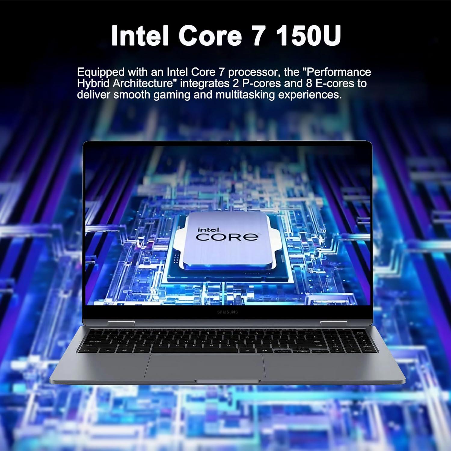 Laptop 2-en-1 Samsung Galaxy Book4 360 15.6" FHD Intel i7 16GB 512GB