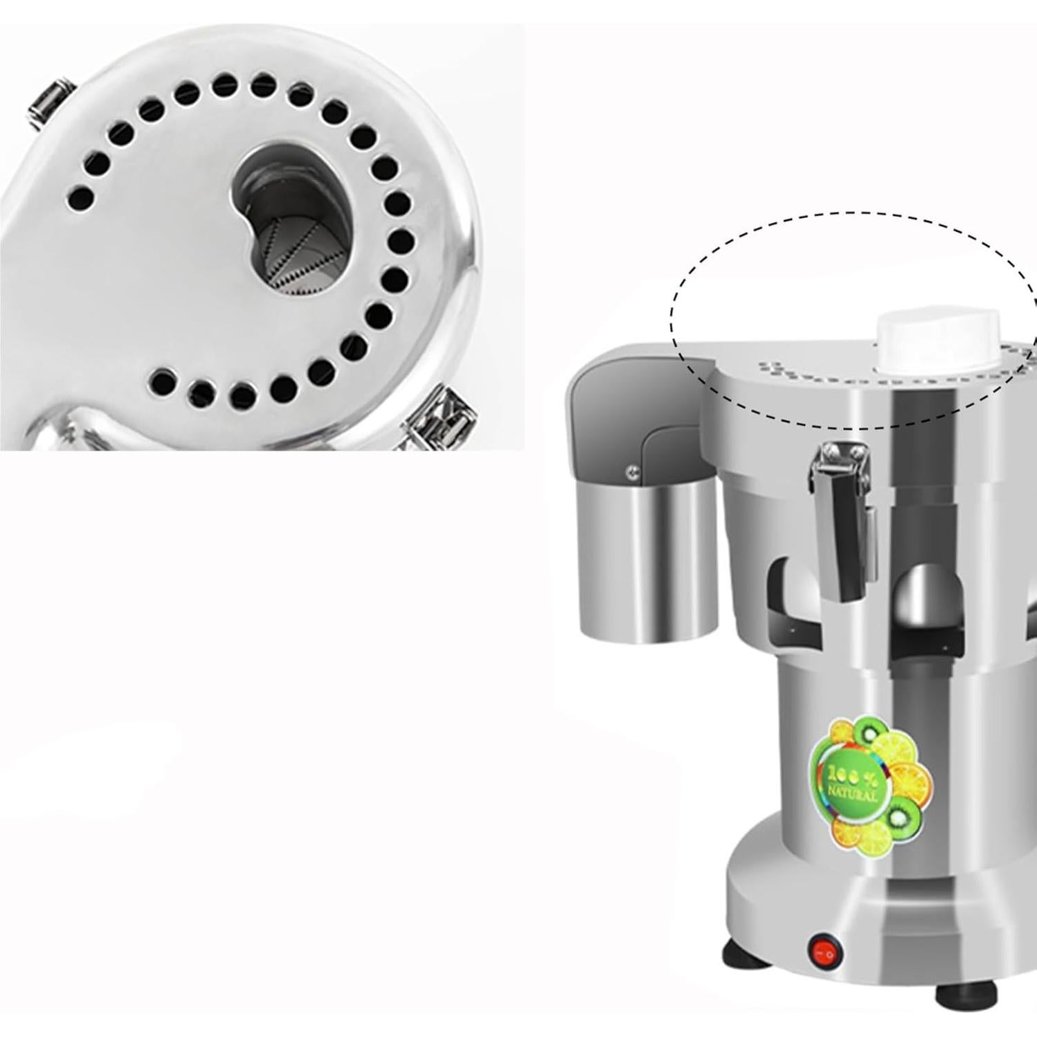 Extractor de Jugo Eléctrico KZU MNJ092 Acero Inoxidable 370W