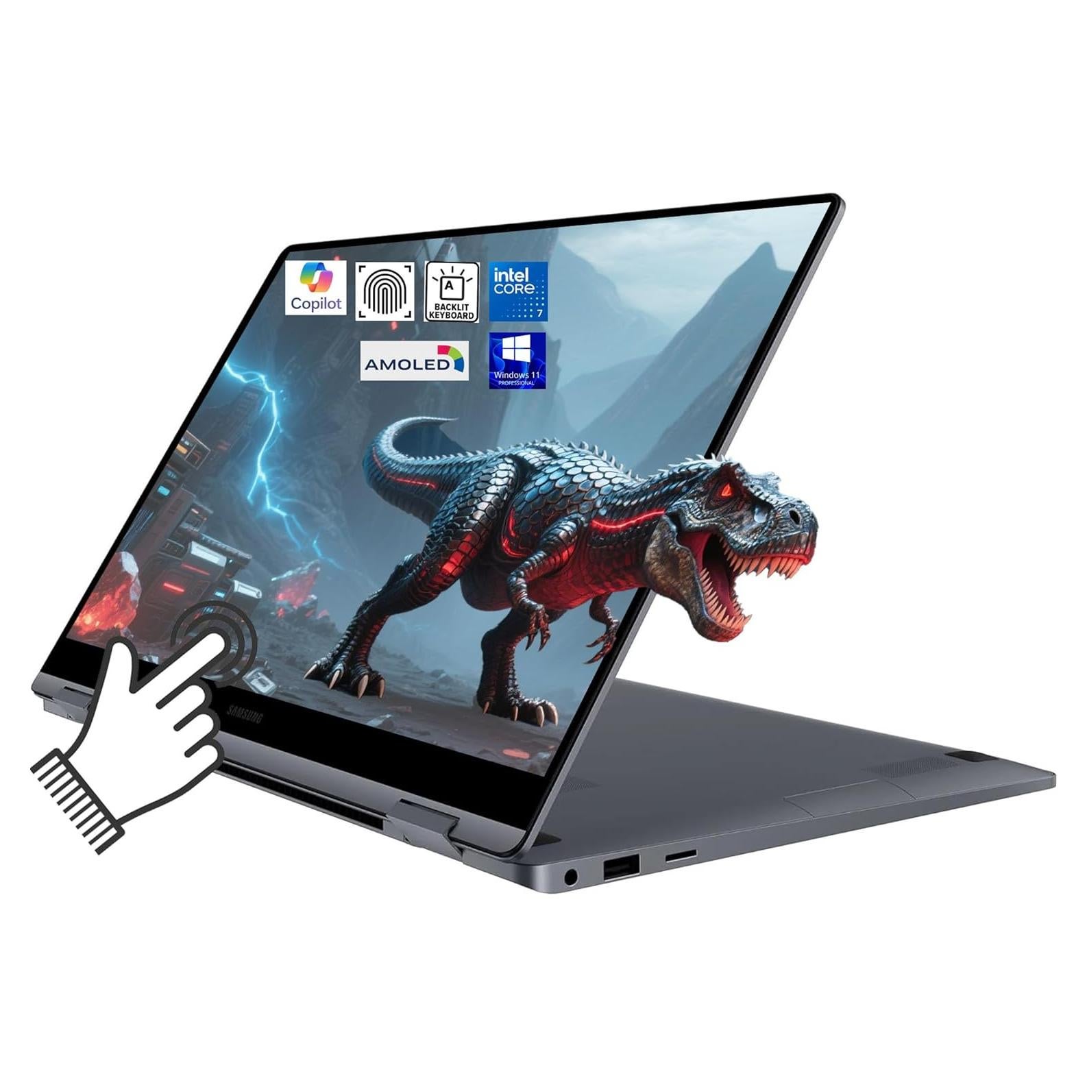 Laptop 2 en 1 Samsung Galaxy Book 4, 15.6" FHD AMOLED, i7