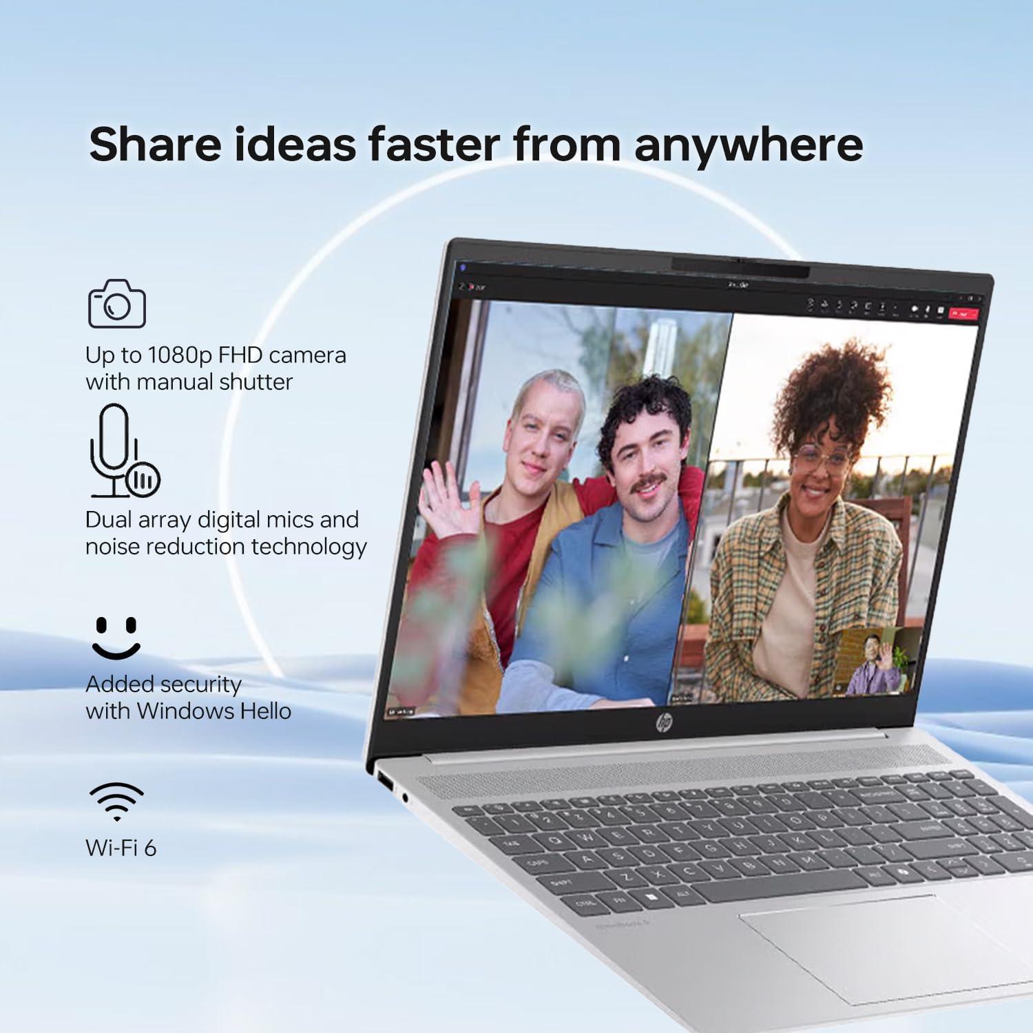 Laptop HP Pro AI 17.3" Táctil, Intel Ultra 7, 64GB RAM, 2TB SSD