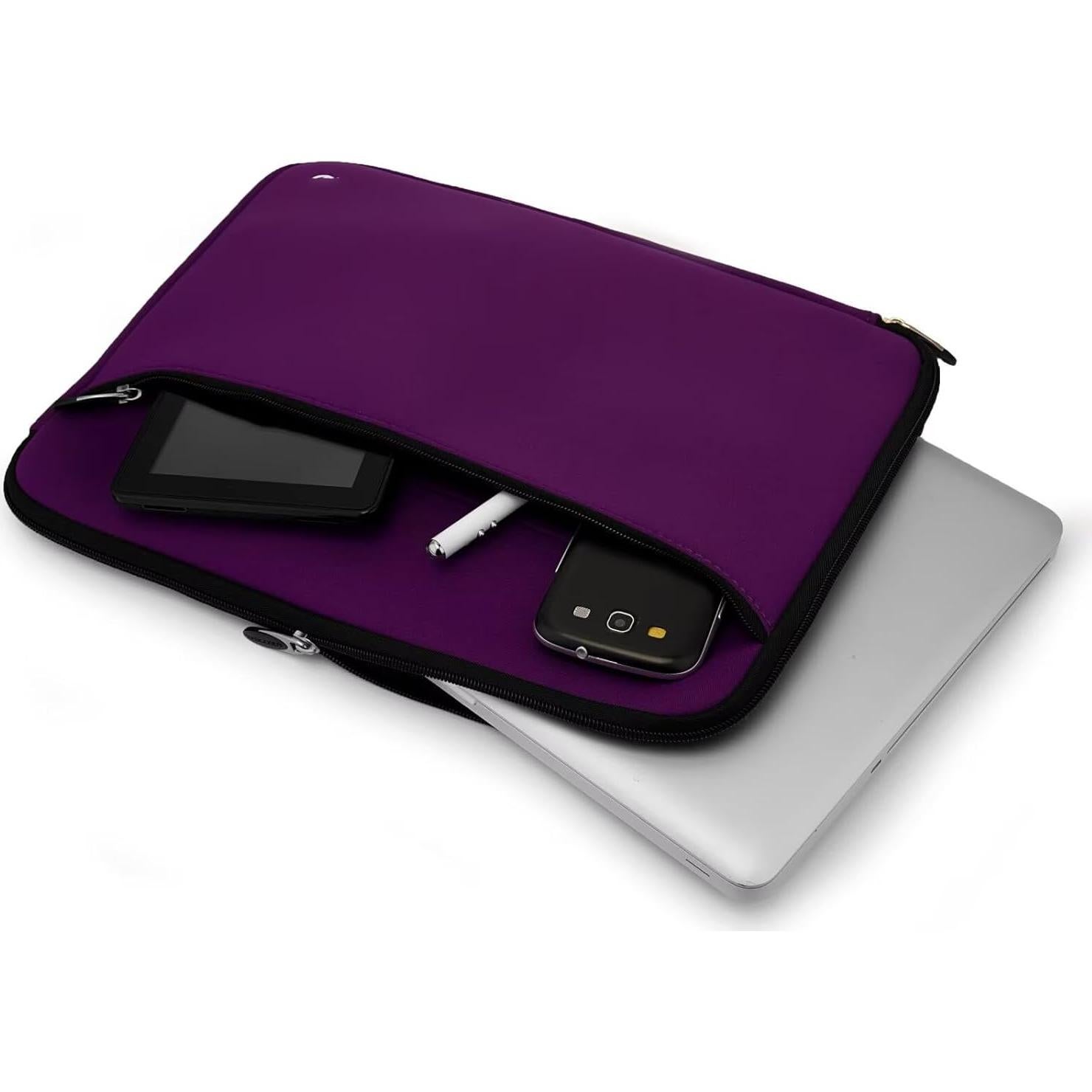 Funda para Laptop 14" ECCRIS Neopreno Morado con Protección