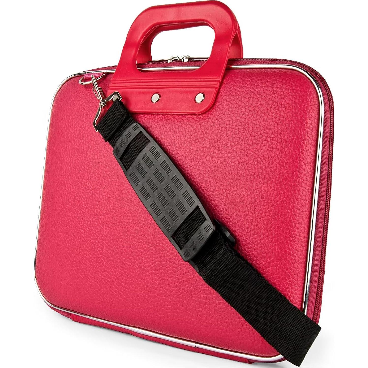 Bolsa para Laptop 13-14" ECCRIS Rosa PU Cuero Resistente
