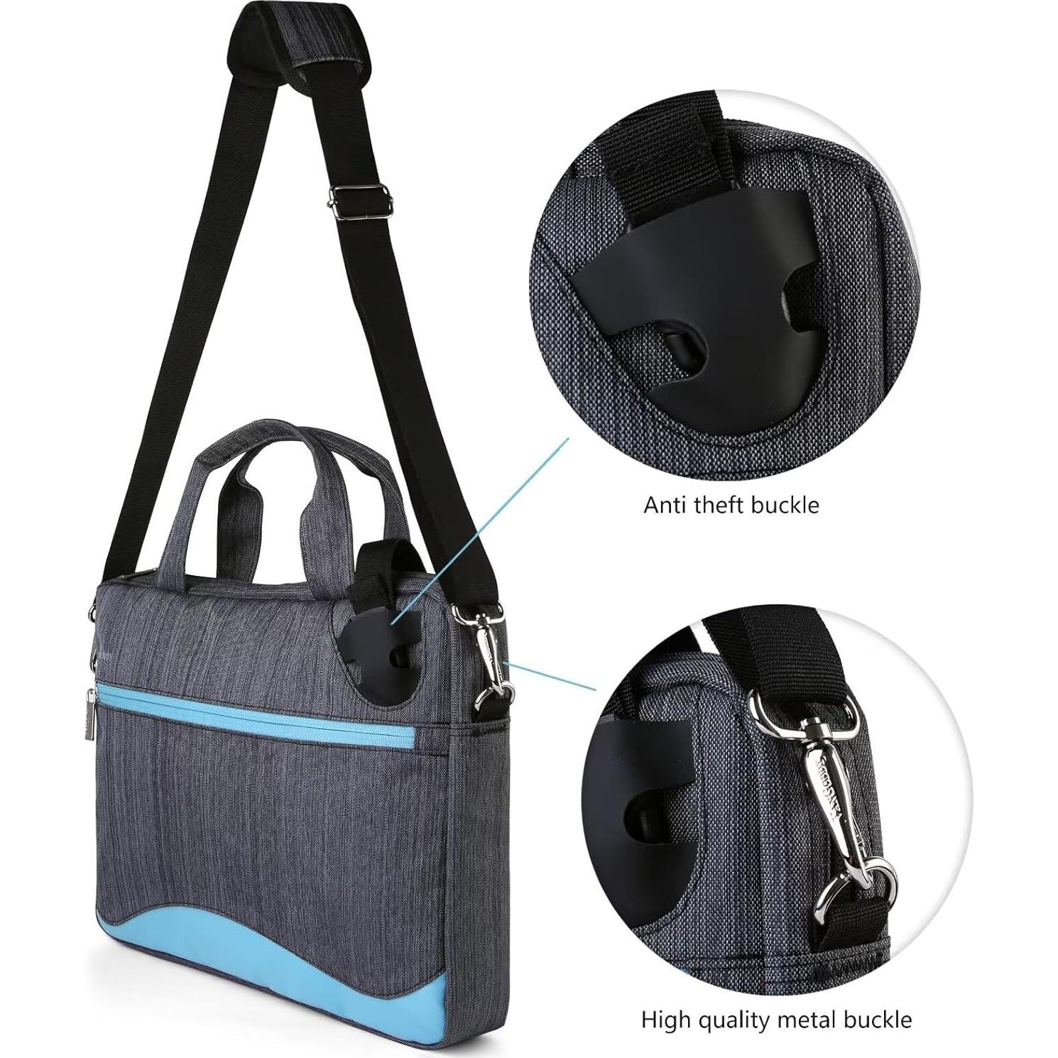 Bolsa Mensajera para Laptop 13-14" ECCRIS Azul Cielo