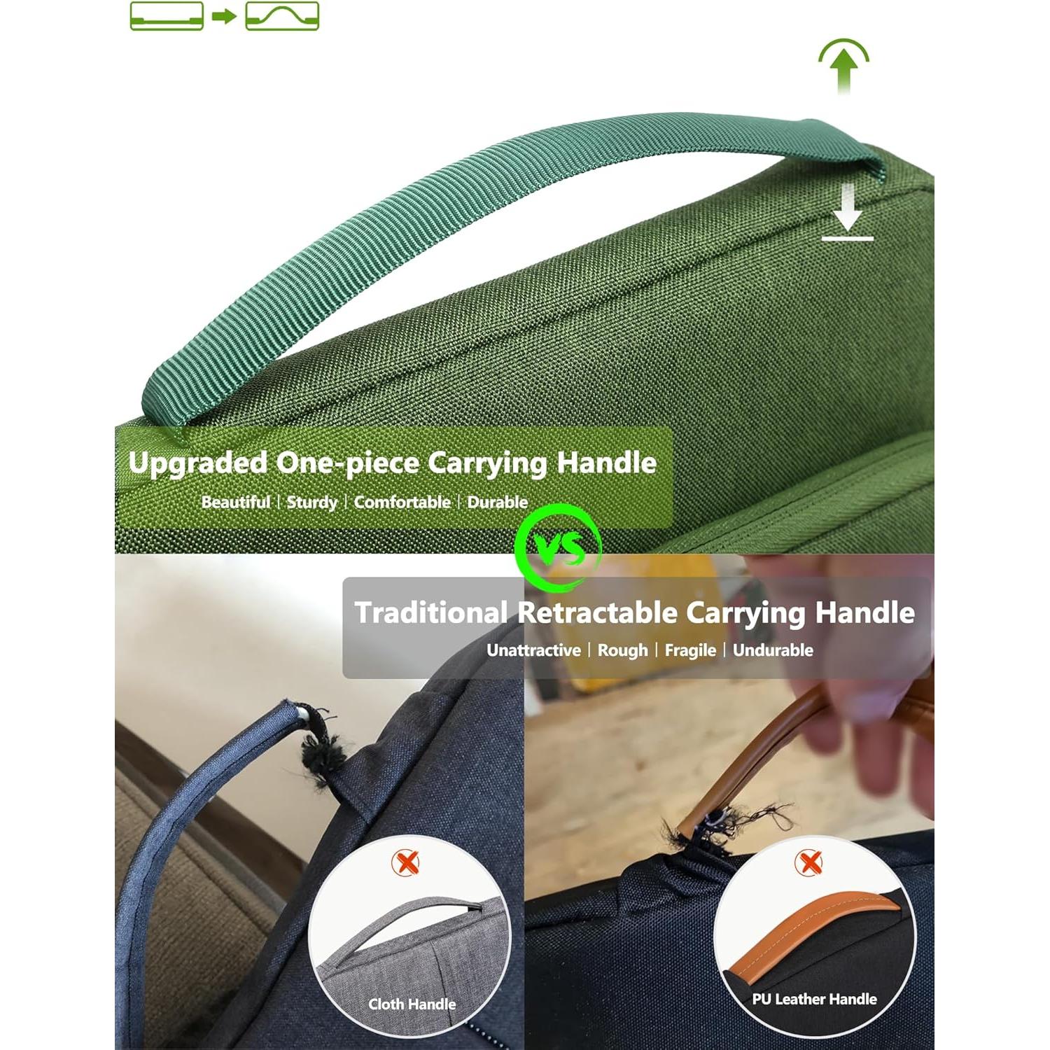 Funda para Laptop 14-15" HYZUO Verde Hierba Resistente al Agua