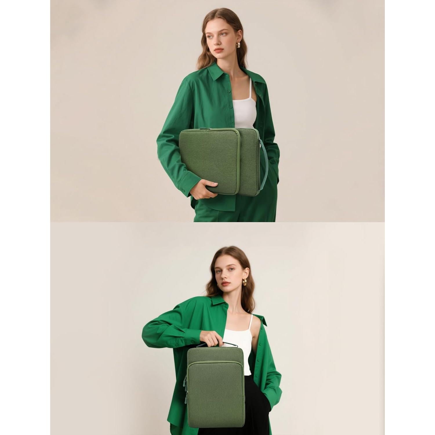 Funda para Laptop 14-15" HYZUO Verde Hierba Resistente al Agua