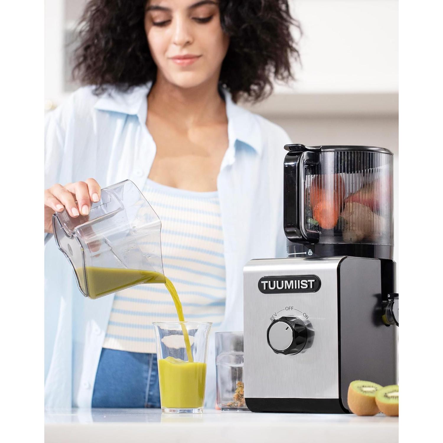 Exprimidor de Prensa Fría TUUMIIST TM-780SJ 3L 400W Negro