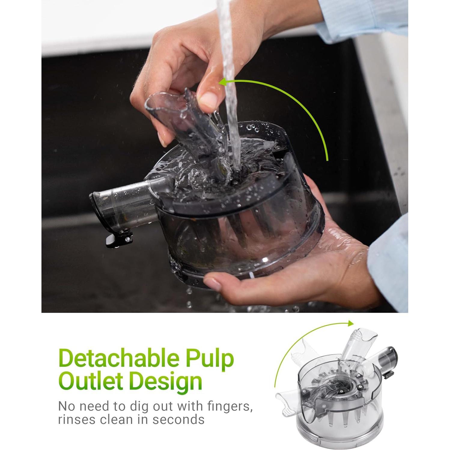 Exprimidor de Prensa Fría TUUMIIST TM-780SJ 3L 400W Negro