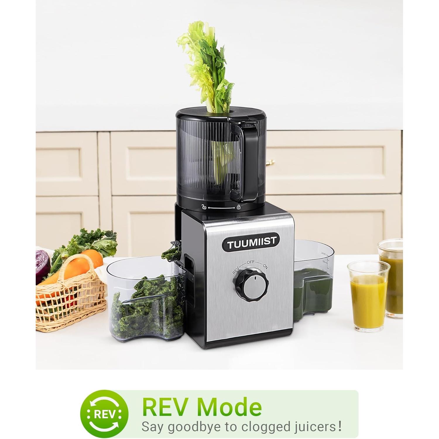 Exprimidor de Prensa Fría TUUMIIST TM-780SJ 3L 400W Negro