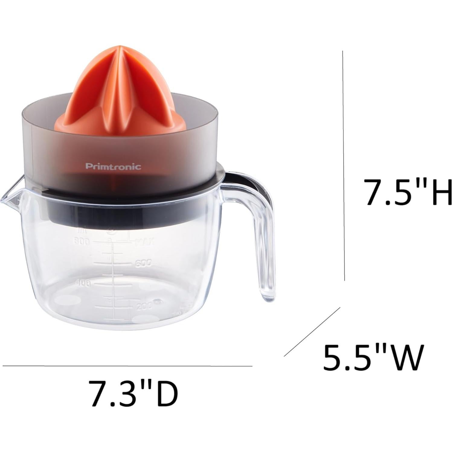 Exprimidor Eléctrico de Cítricos Primtronic 800 ml Auto-Reversa