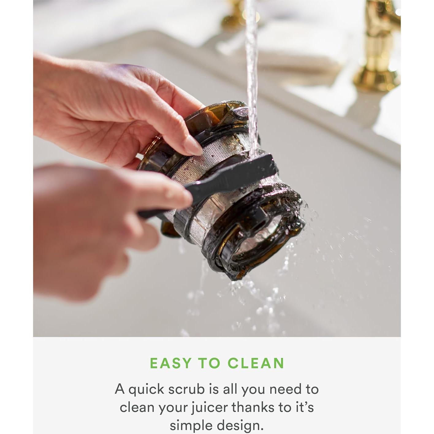 Nama J2 Cold Press Juicer – Self Feeding for Hands-Free Operation with Wide Mouth Hopper for Whole Recipe Loading, Zero Waste Masticating Juicer For More Juice, Less Pulp – Easy Cleanup & Assembly