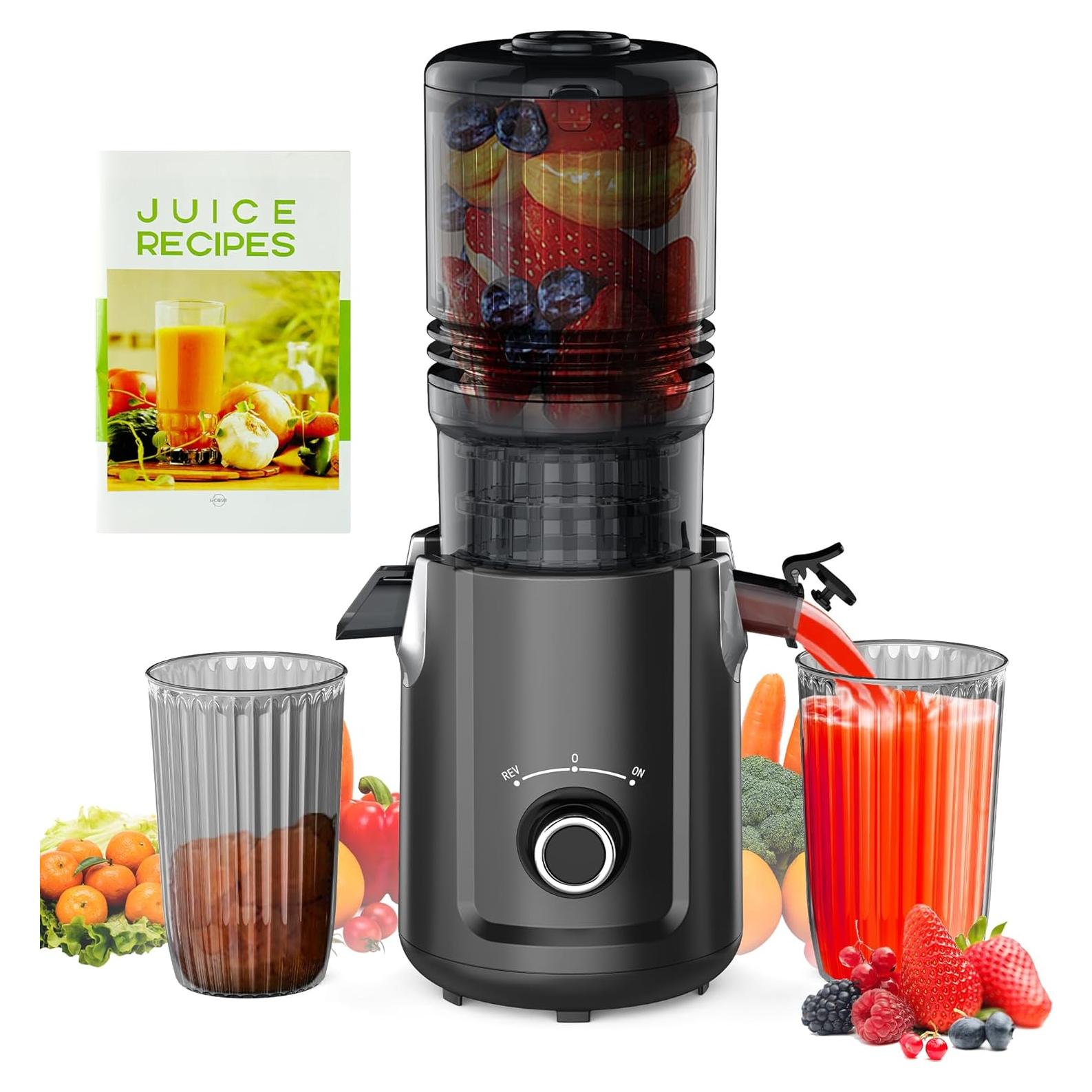 Exprimidor Hobsir HSC-802J 300W Prensa Fría 5.3" Negro