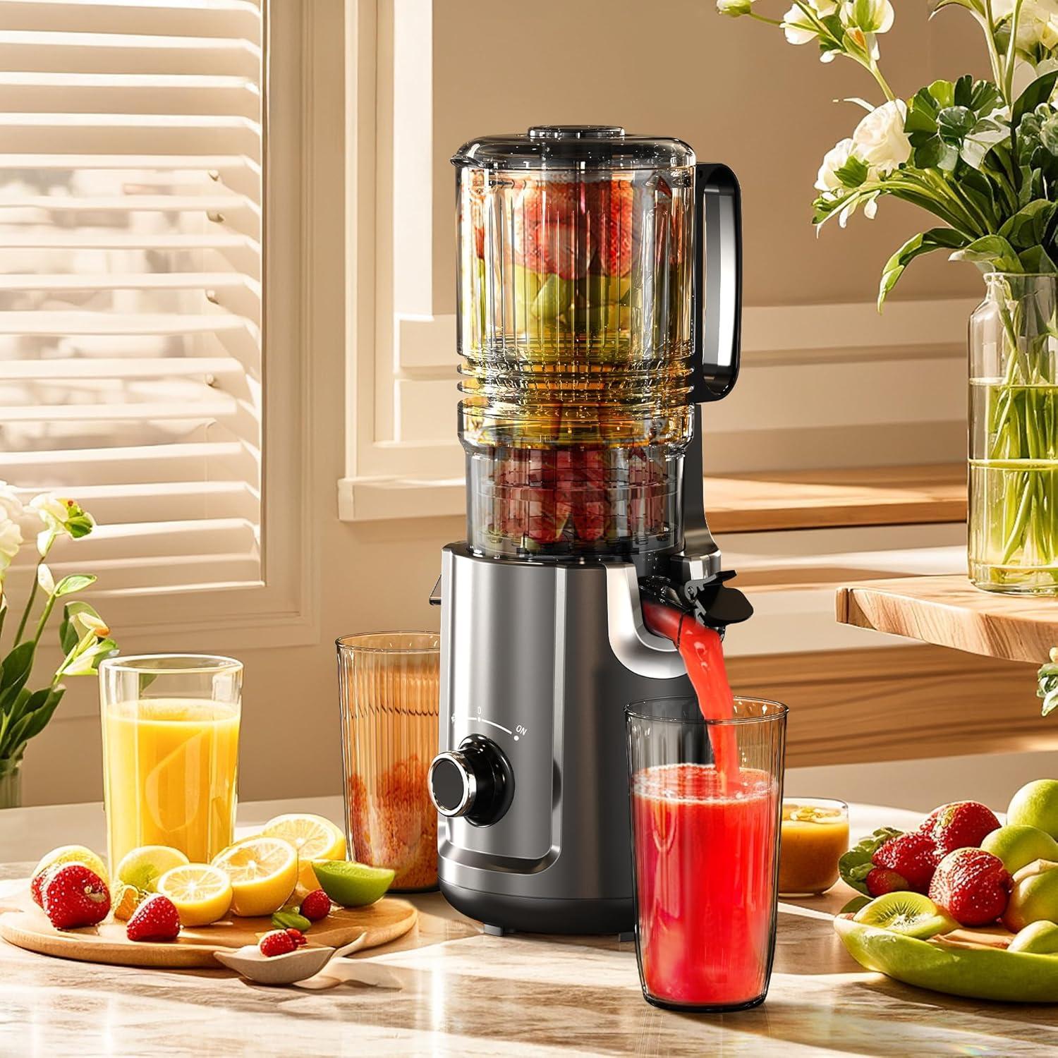 Exprimidor Hobsir HSC-802J 300W Prensa Fría 5.3" Negro