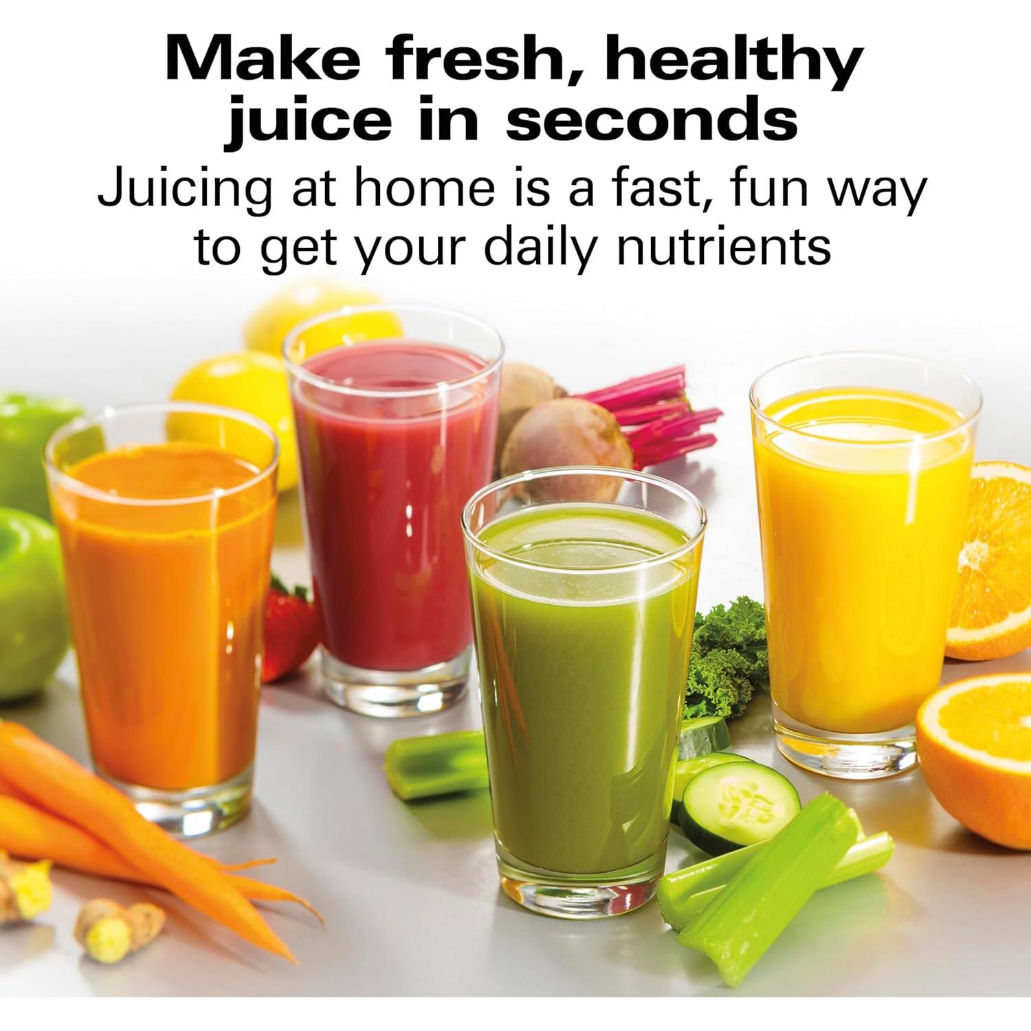 Extractor de Jugo Hamilton Beach 1100W con Conducto 8.9cm