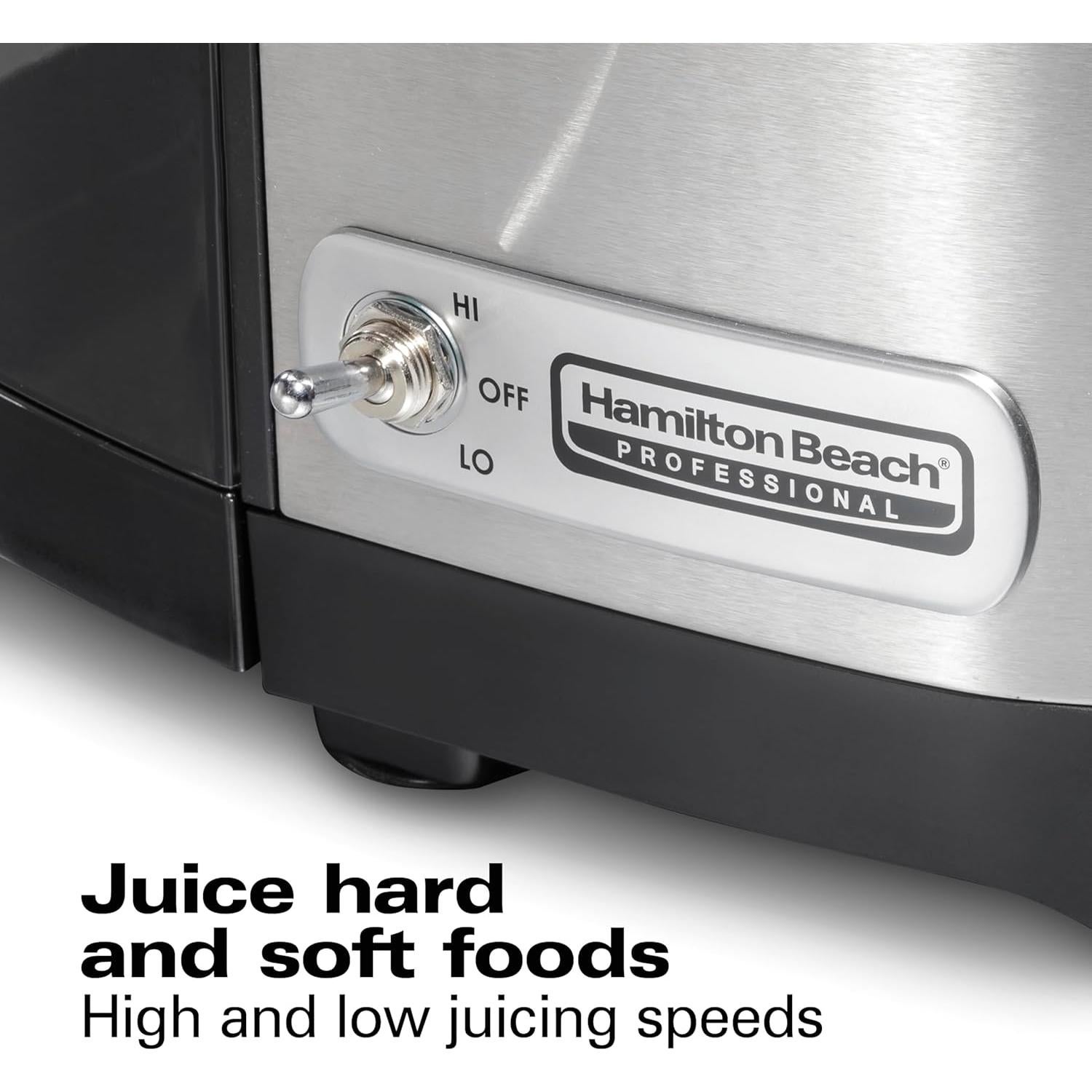 Extractor de Jugo Hamilton Beach 1100W con Conducto 8.9cm