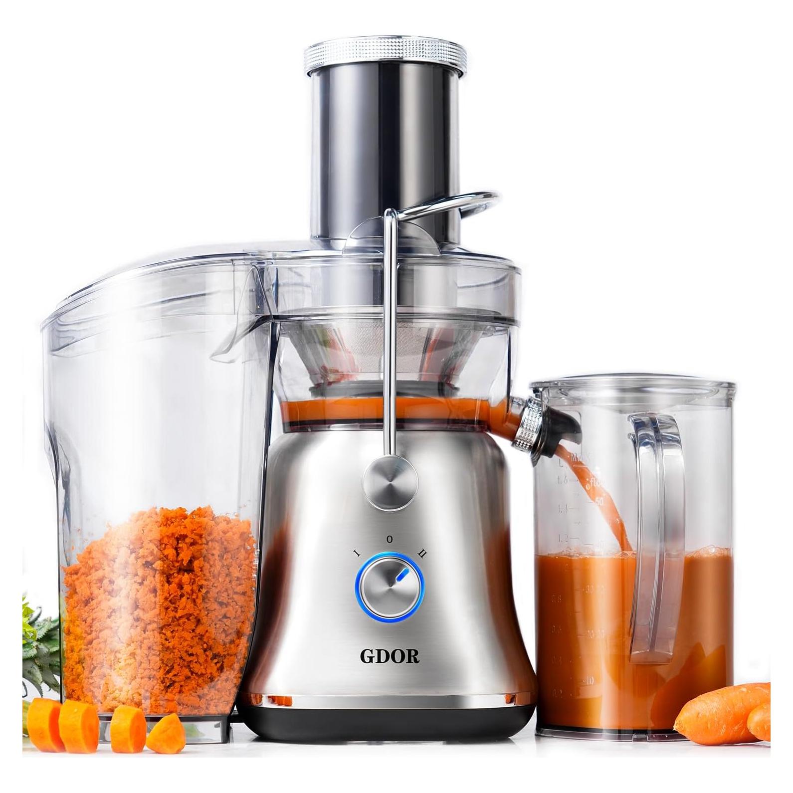 Extractor de Jugo GDOR GS383 1300W Doble Velocidad 1.65L