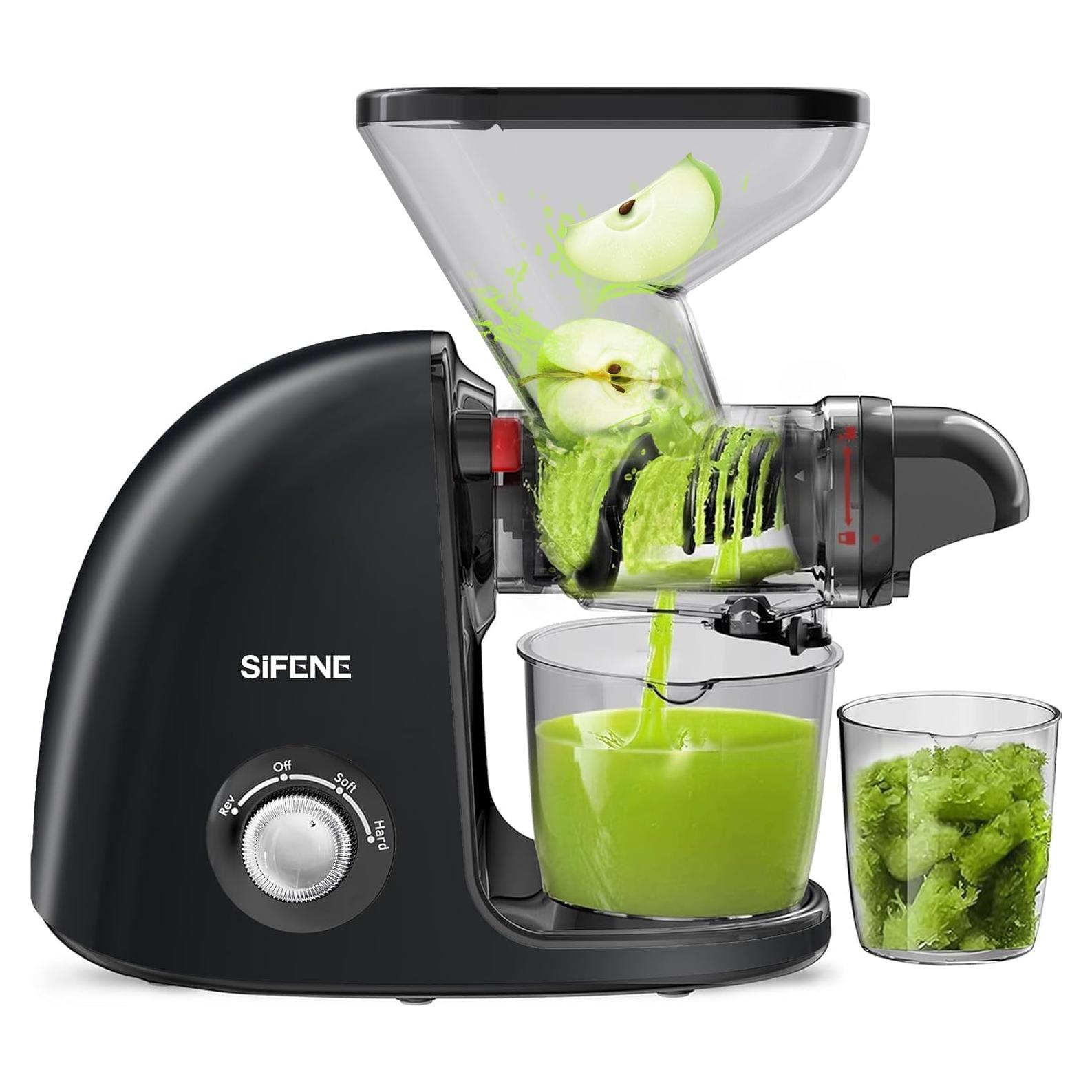 Extractor de Jugo SIFENE JS3209 Prensado en Frío 1000ml Negro