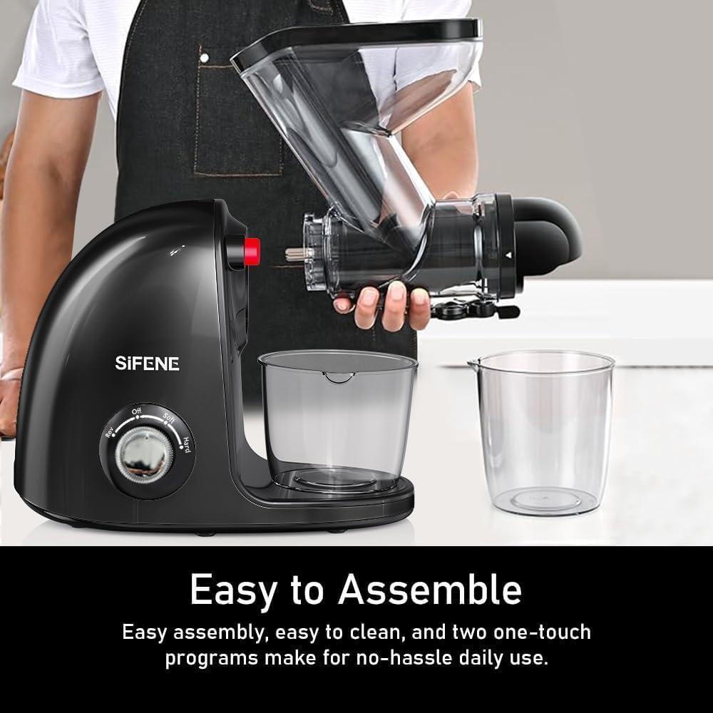 Extractor de Jugo SIFENE JS3209 Prensado en Frío 1000ml Negro