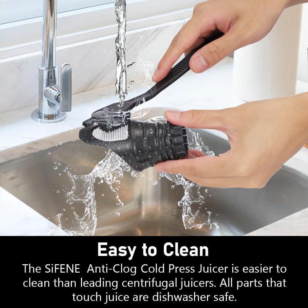 Extractor de Jugo SIFENE JS3209 Prensado en Frío 1000ml Negro