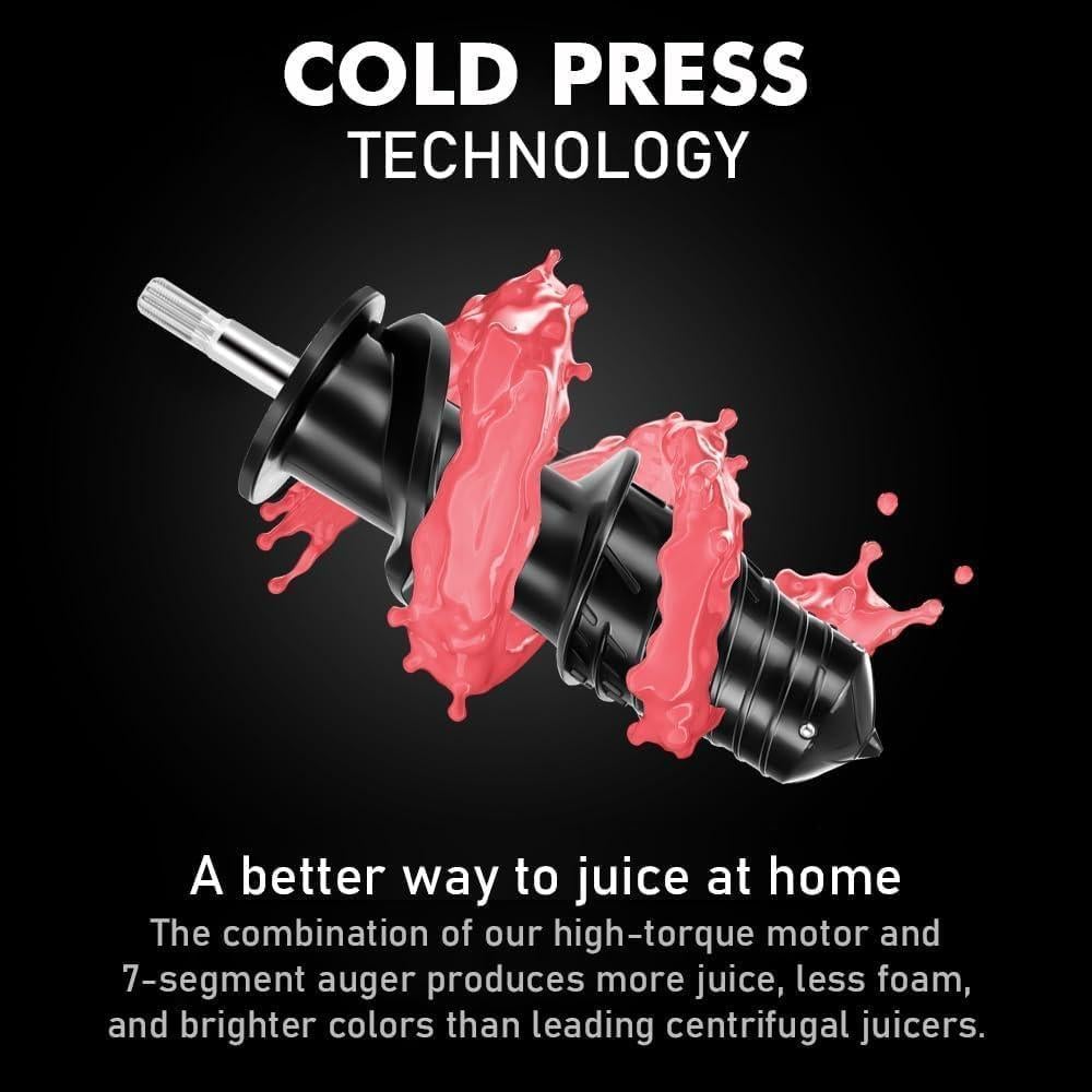 Extractor de Jugo SIFENE JS3209 Prensado en Frío 1000ml Negro