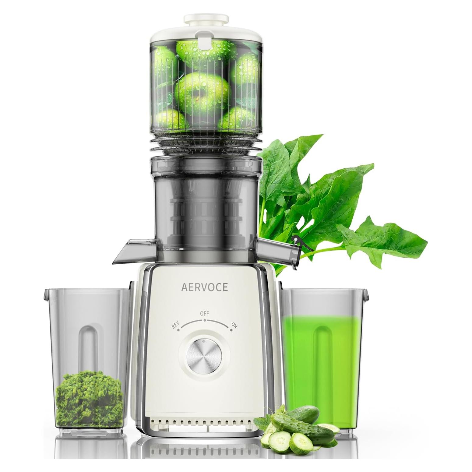 Exprimidor Masticador AERVOCE MP-802L 300W 1.6L Fácil Limpieza