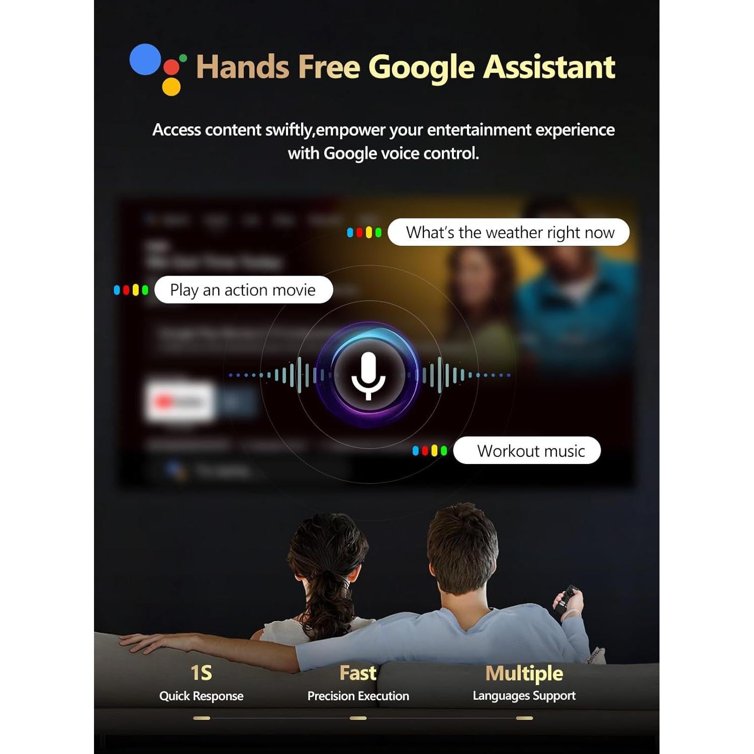 Proyector Inteligente CAIWEI 4K Ultra HD 1800 Lúmenes WiFi 6